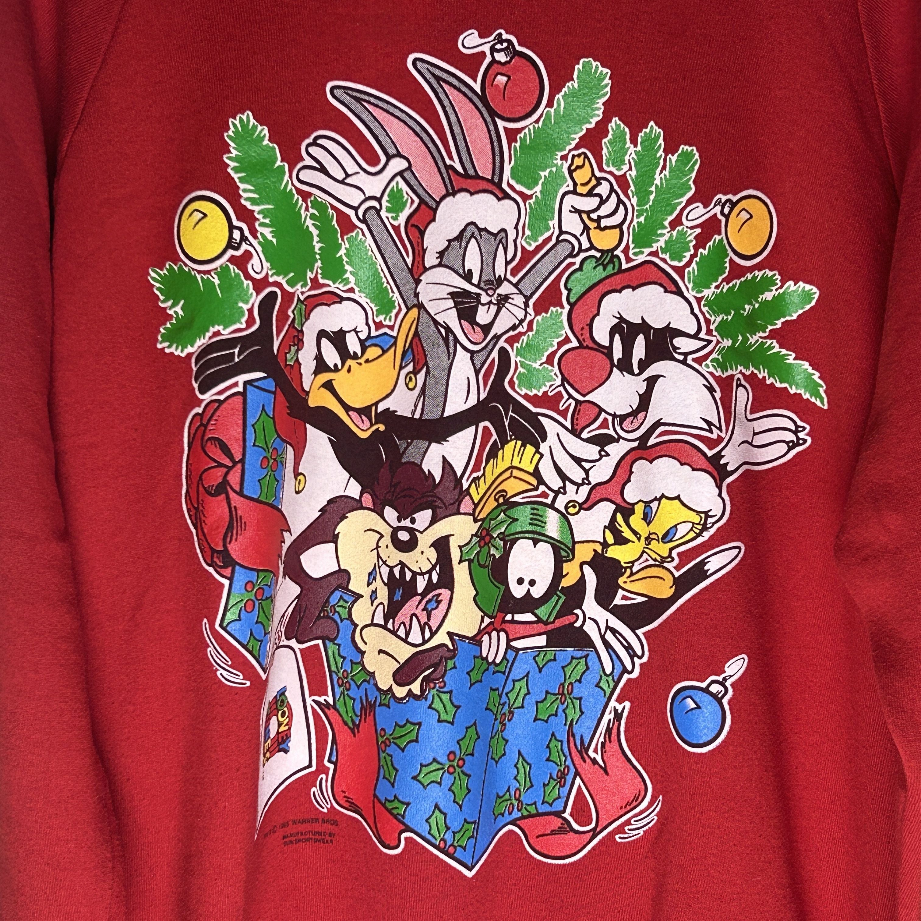 Cartoon Network Vintage Looney Tunes Christmas 1993 Sweatshirt Size US XL / EU 56 / 4 - 2 Thumbnail