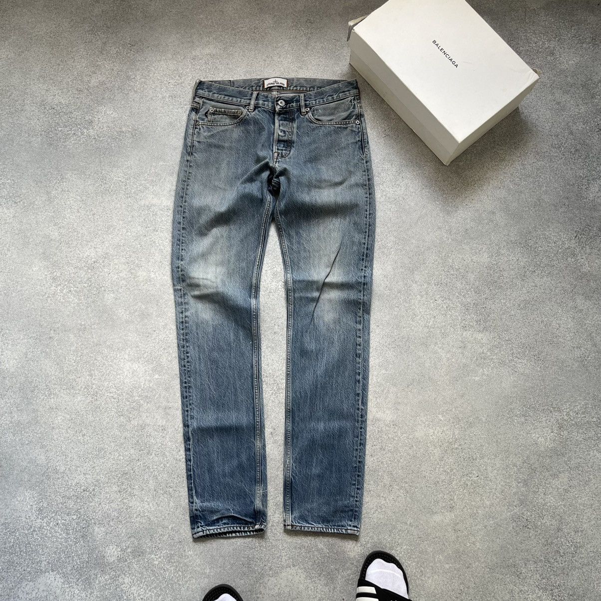 Stone Island STONE ISLAND Jeans Wash Blue Denim Vintage Y2k Affliction Size US 30 / EU 46 - 8 Thumbnail