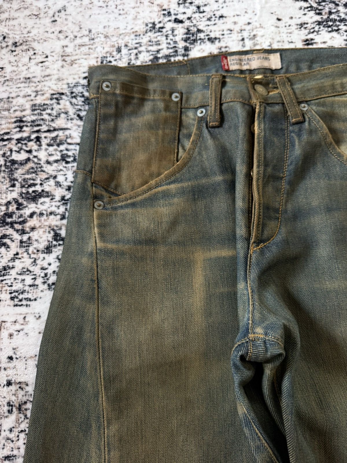 Levi's Vintage Clothing Vintage LEVIS Mud Wash Twisted Leg Engineered Jeans Regular Size US 30 / EU 46 - 11 Thumbnail