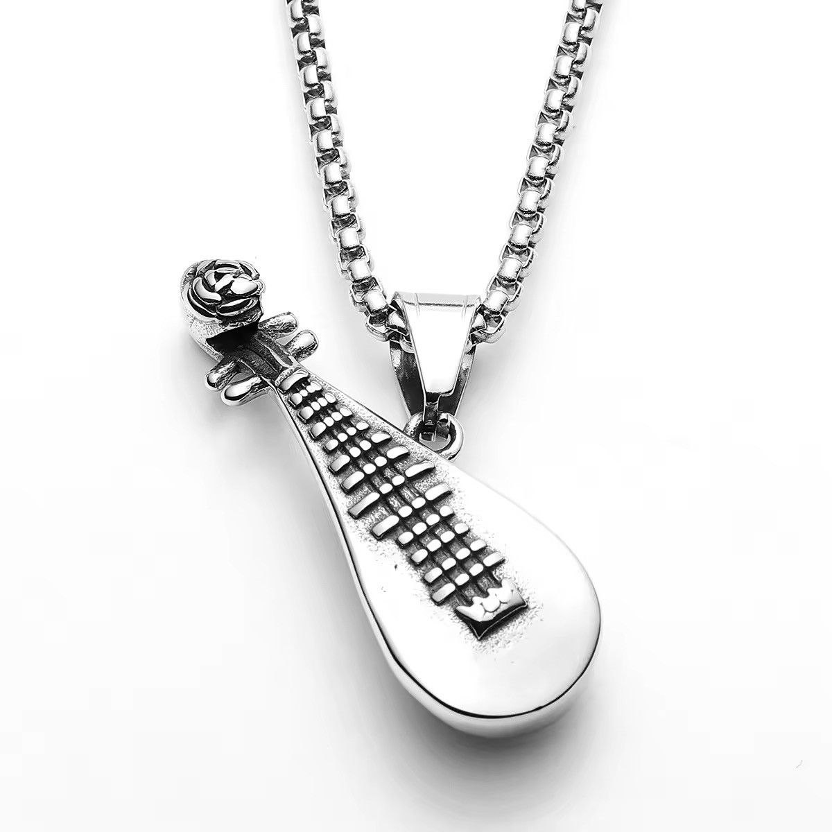 Jewelry Lute Stainless Pendant Necklace Size ONE SIZE - 4 Thumbnail