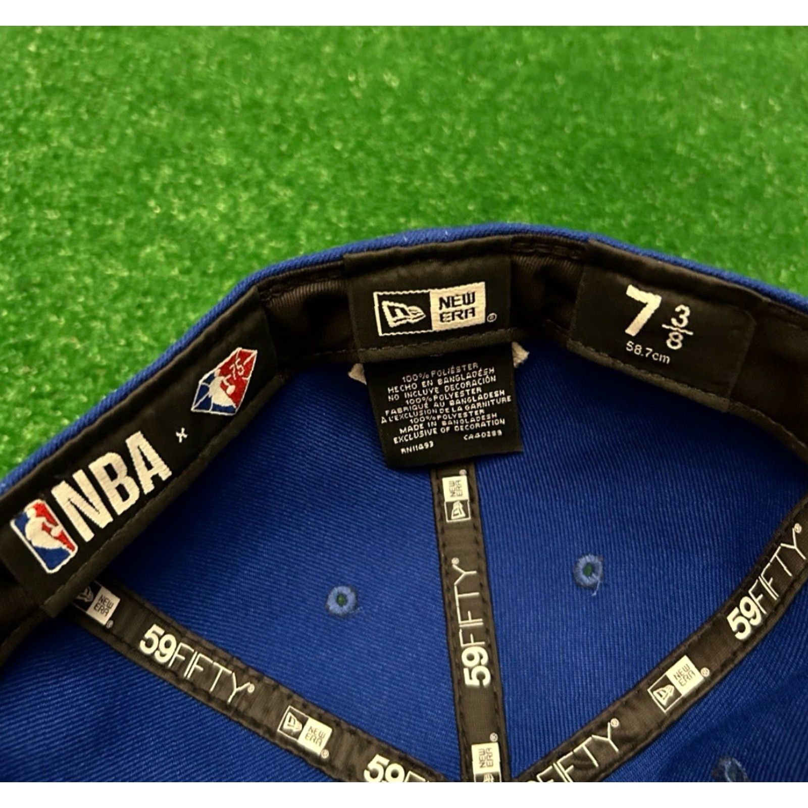 New Era New Era NBA 75th League Anniversary NBA Logo 59Fifty Fitted Hat Size 7 3/8 Size ONE SIZE - 4 Thumbnail