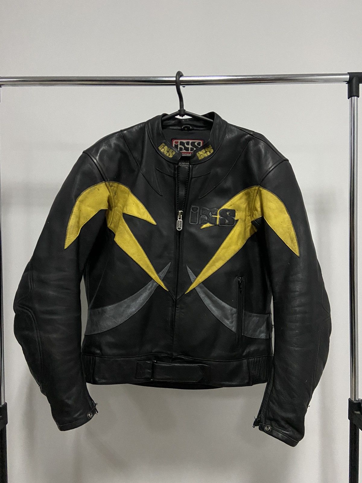 Vintage IXS MOTO Racing Leather Jacket Vintage Big Logo Size US L / EU 52-54 / 3 - 2 Thumbnail