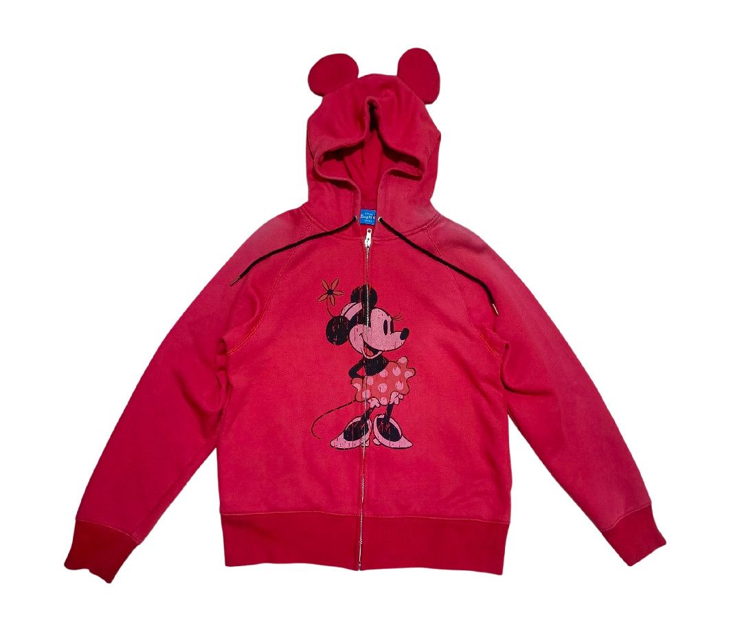 Disney × Mickey Mouse Japan Disney x Mickey Mouse Logo Hoodie Red Padded Size US S / EU 44-46 / 1 - 1 Thumbnail