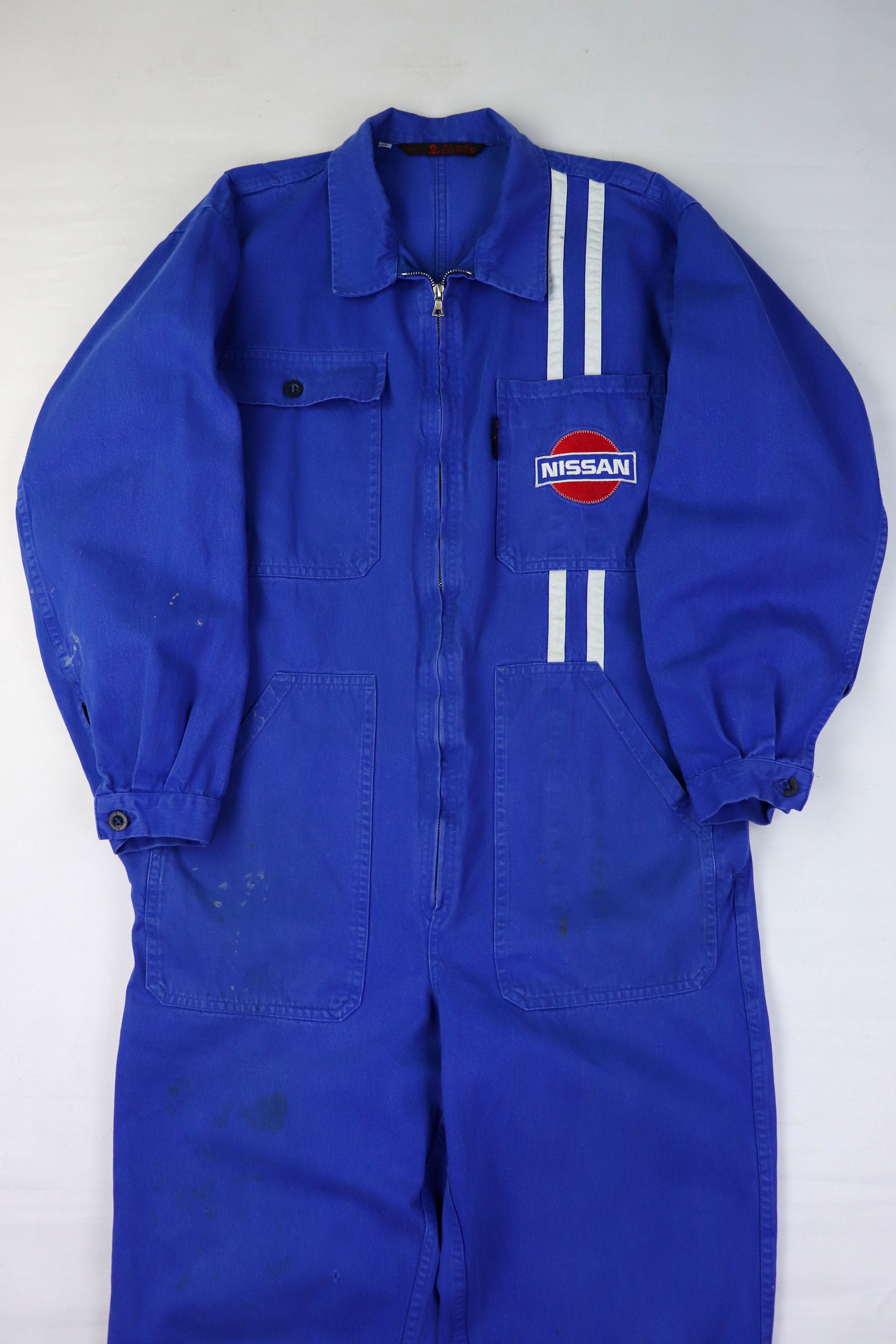 Vintage Vintage ZIMCO Nissan Distressed Faded Racing Work Coverall Size US 36 / EU 52 - 3 Thumbnail