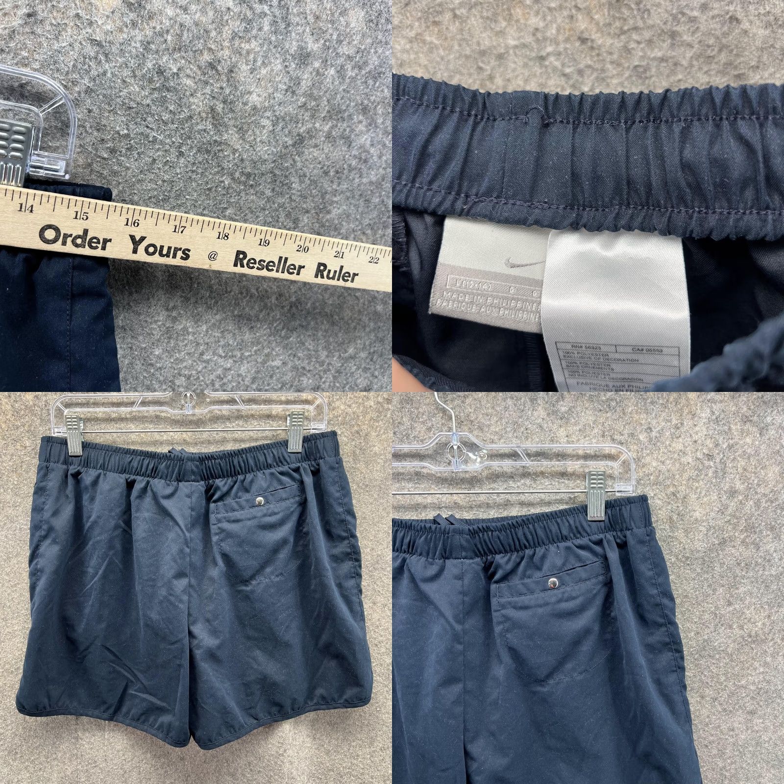 Nike Nike Shorts Women Large Blue Navy Athletic Vintage Swoosh Fleece 3 in Inseam Junior? Size 36" / US 14 / IT 50 - 8 Thumbnail