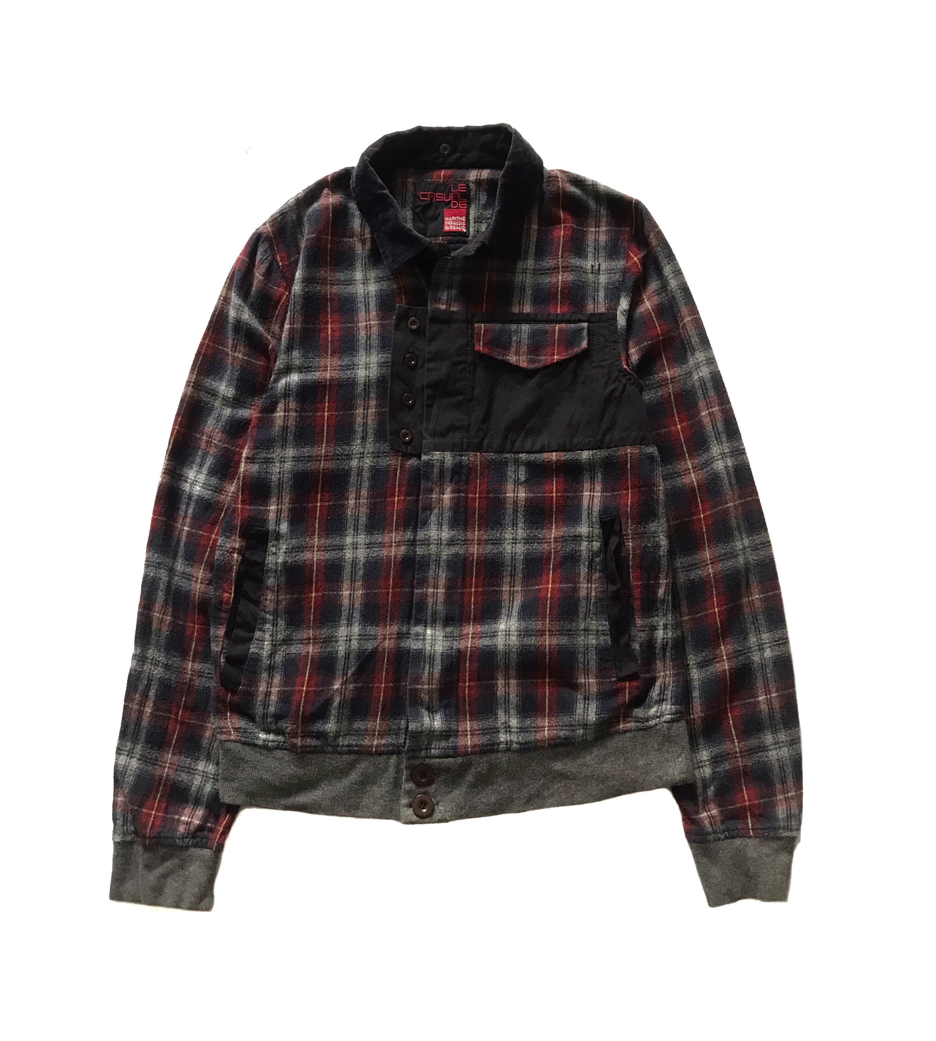 Marithe + Francois Girbaud MARITHE FRANCOIS GIRBAUD FLANNEL HOODIE CHECKERED BUTTON UP Size US S / EU 44-46 / 1 - 1 Thumbnail