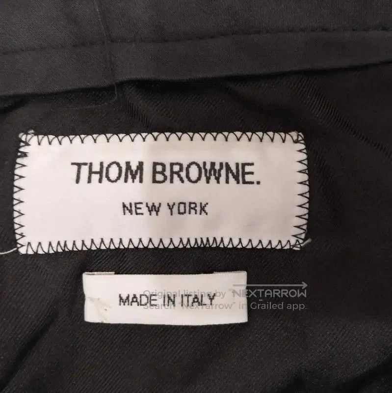 Thom Browne Thom Browne Pleated Black Wool Skirt Size M . Size 28" / US 6 / IT 42 - 4 Thumbnail