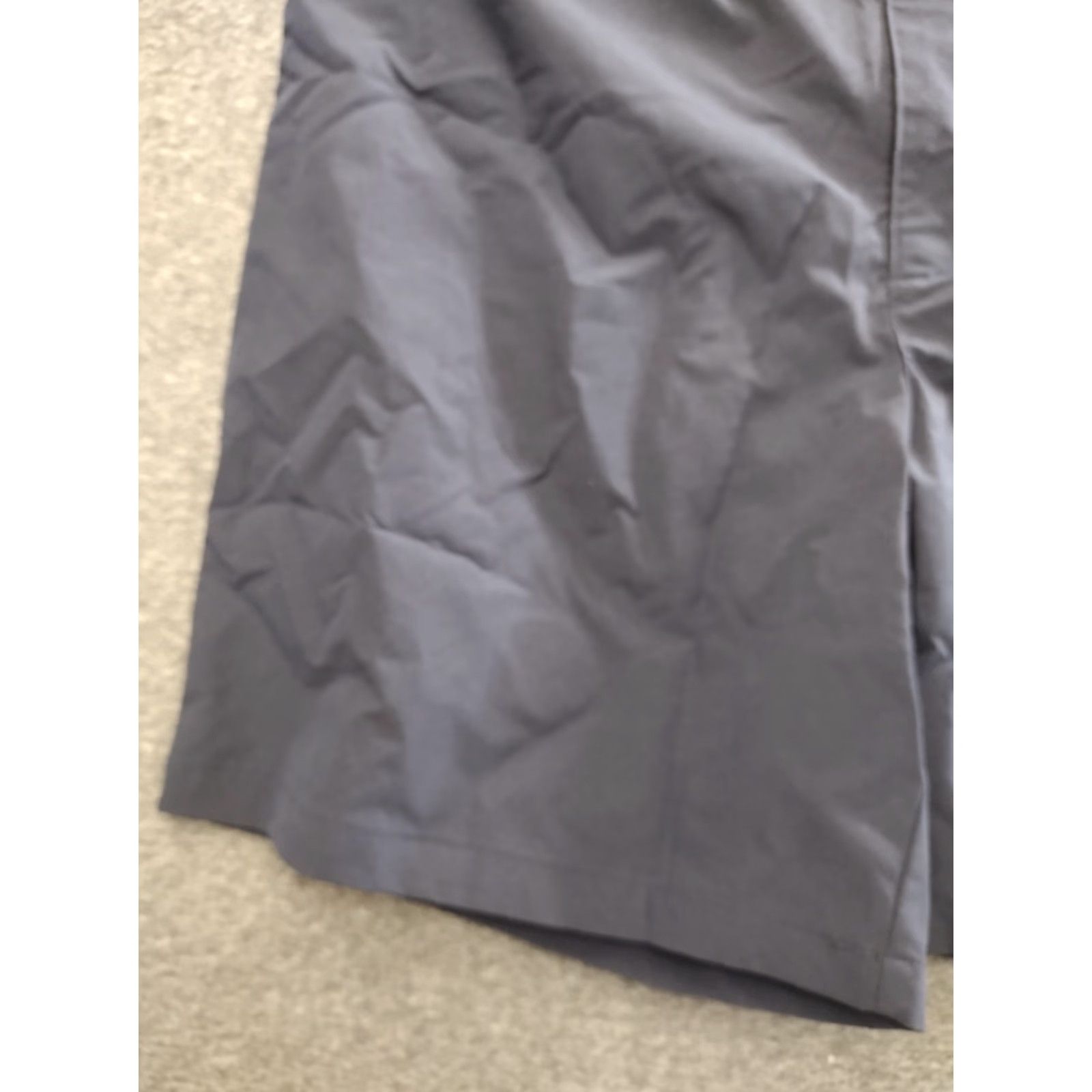 Vintage Stylus Ladarius Campbell Elastic Waist L Shorts Men Navy Stretch Canvas Casual 32in Waist Inseam 8in Relaxed Front Zipper Snap Pocket Adjustable Waist Size US 33 - 7 Thumbnail