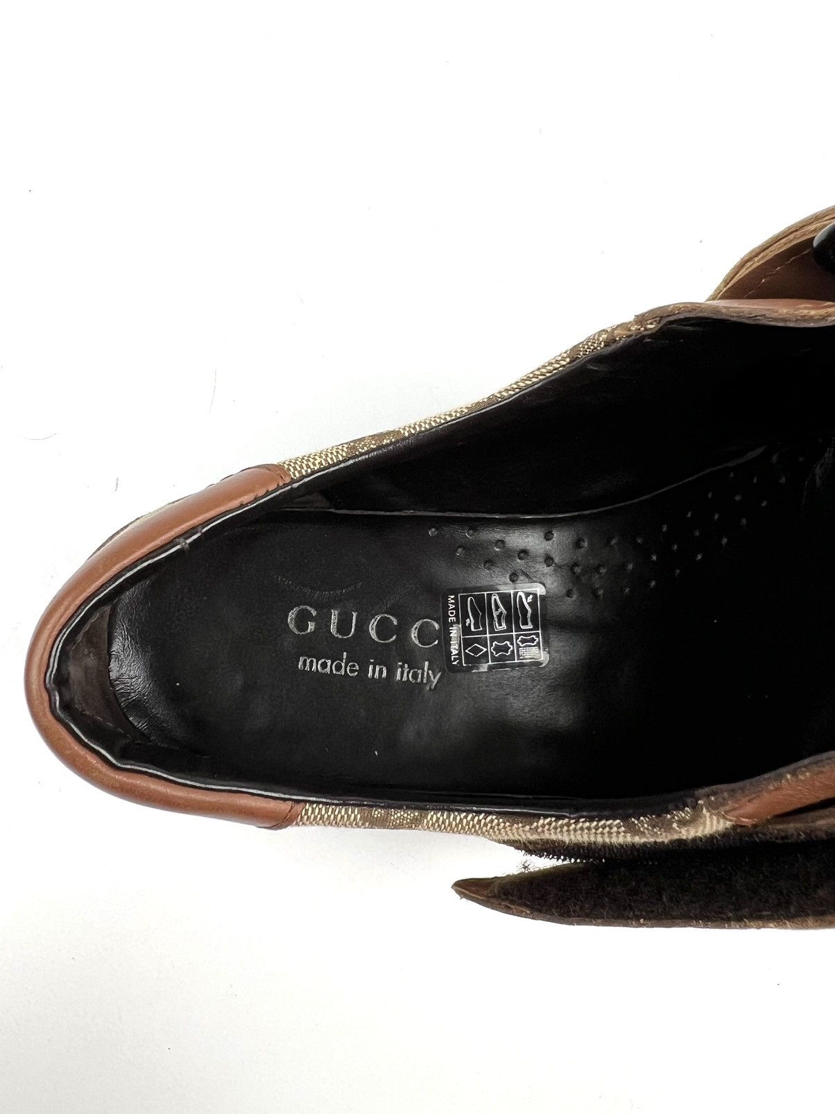 Gucci GUCCI Sneakers Leather Low Top Shoes Straps GG Monogram Men Size US 8 / EU 41 - 22 Thumbnail