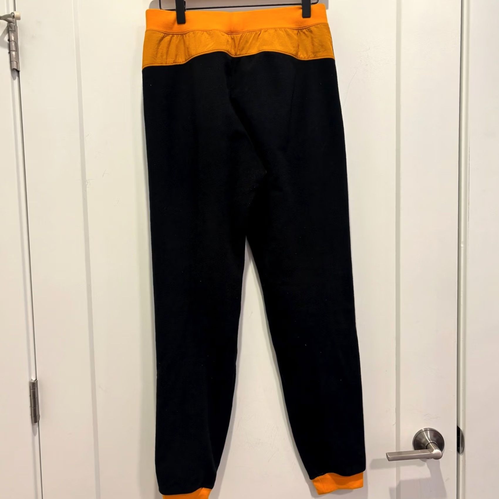 Nike Nike Mens Fleece Joggers Black Orange Blue Colorblock Sweatpants Small Size US 29 - 3 Thumbnail