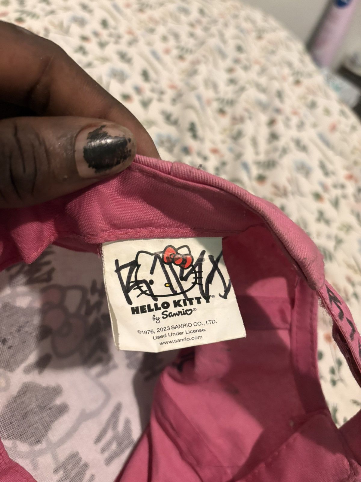 Other Custom hand-drawn Hello Kitty snapback, 1 of 1. Size ONE SIZE - 4 Thumbnail
