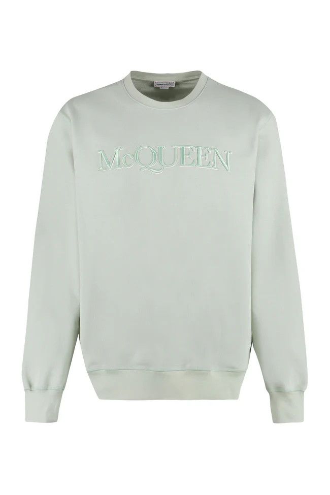 Alexander McQueen o1y1024 Sweatshirt in Light Green Size US S / EU 44-46 / 1 - 1 Thumbnail