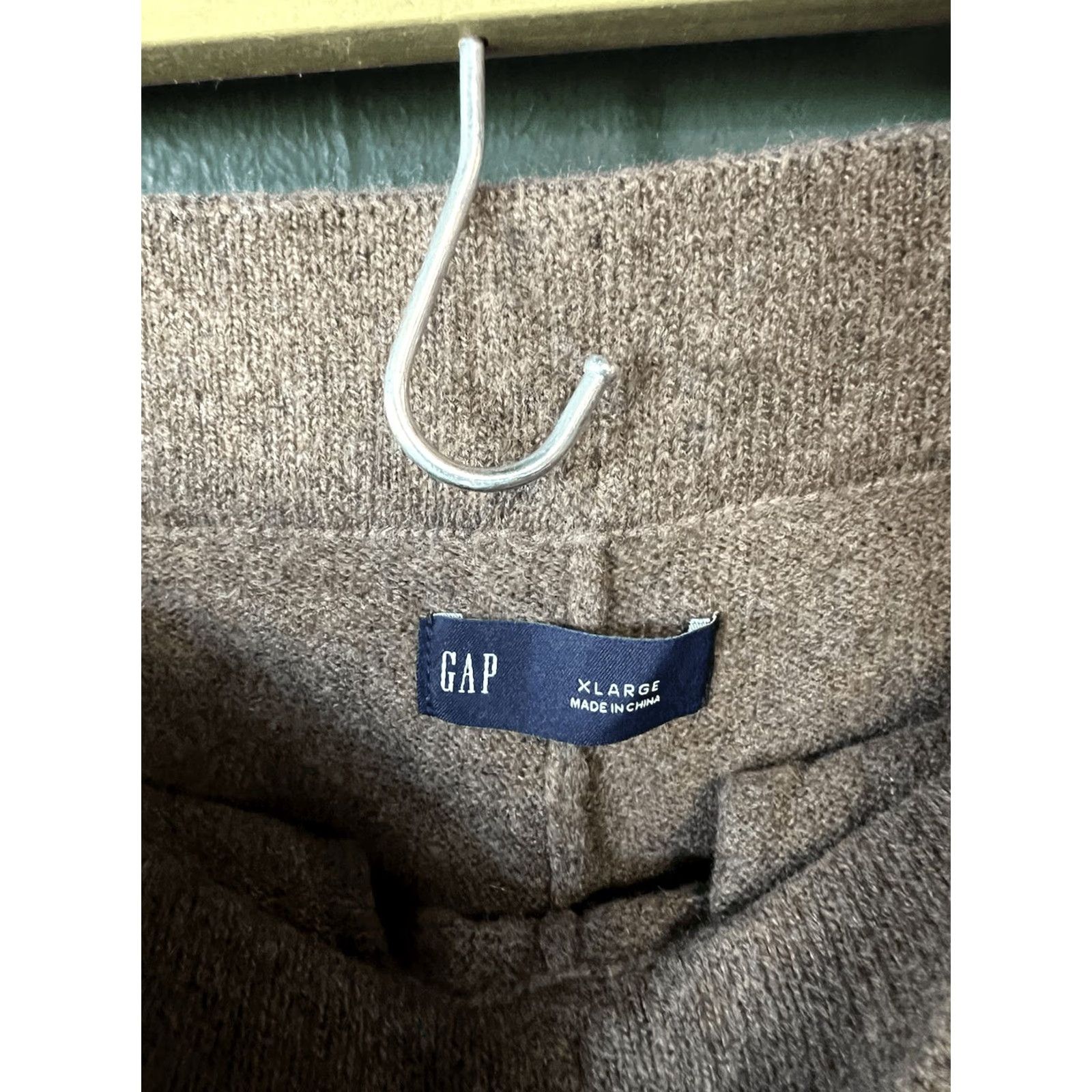 Gap Gap Womens Brown Wide Leg Knit Sweatpants Pull On Size XL Size 40" / US 18 - 3 Thumbnail
