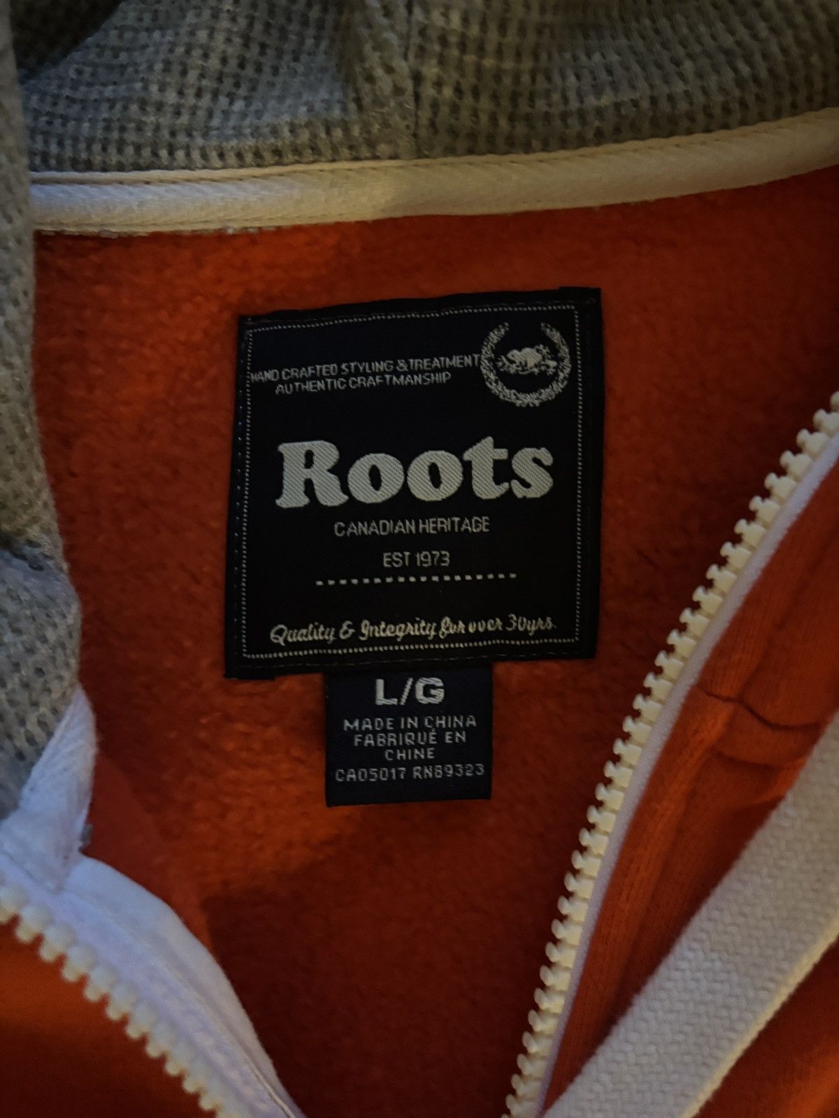Roots Roots Orange Zip Up Size Large Size US L / EU 52-54 / 3 - 2 Thumbnail