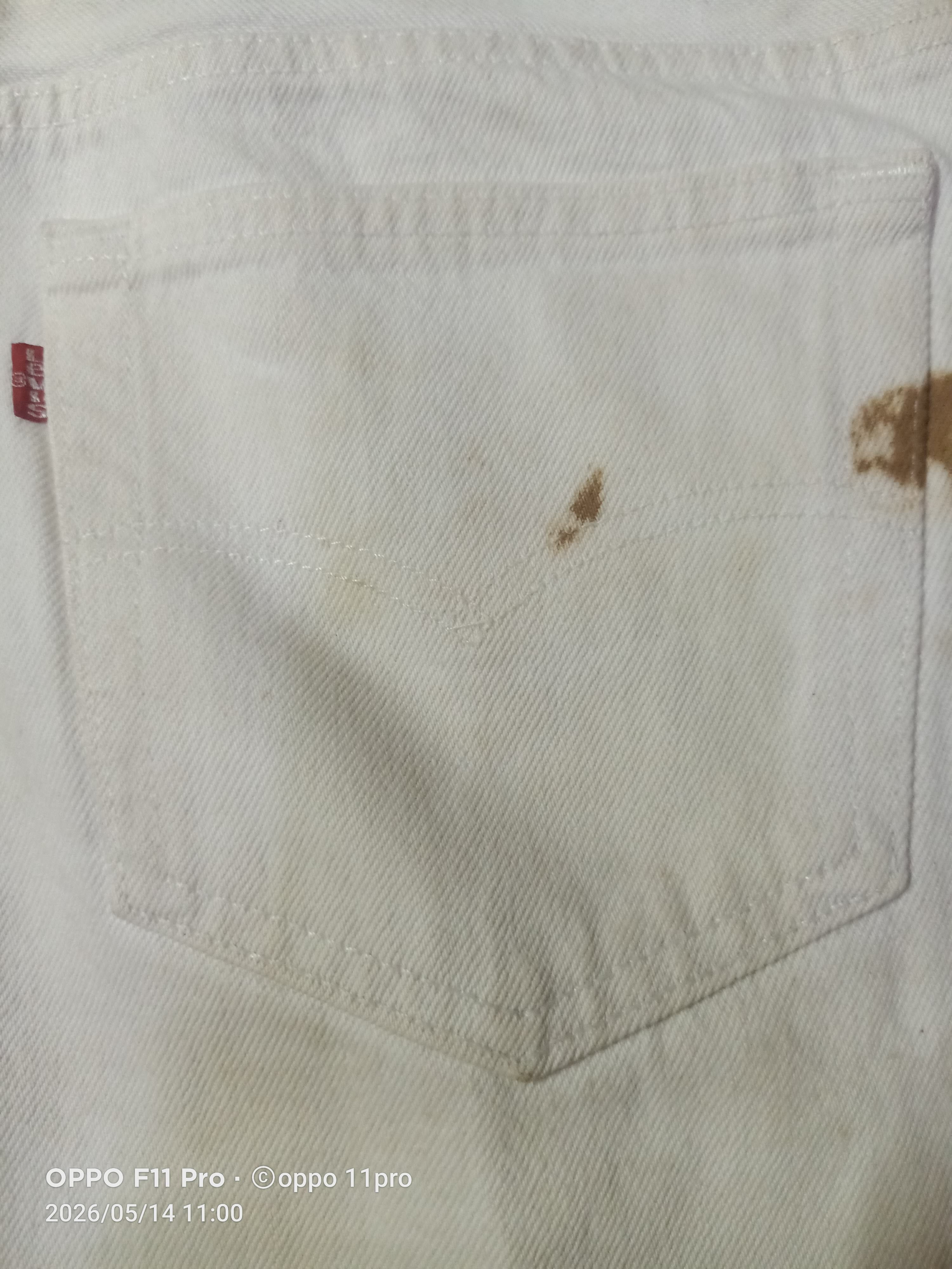 Levi's Vintage Clothing 💥Vintage Levi's 501 White Denim 80s 32x33 💥 Size US 32 / EU 48 - 6 Thumbnail