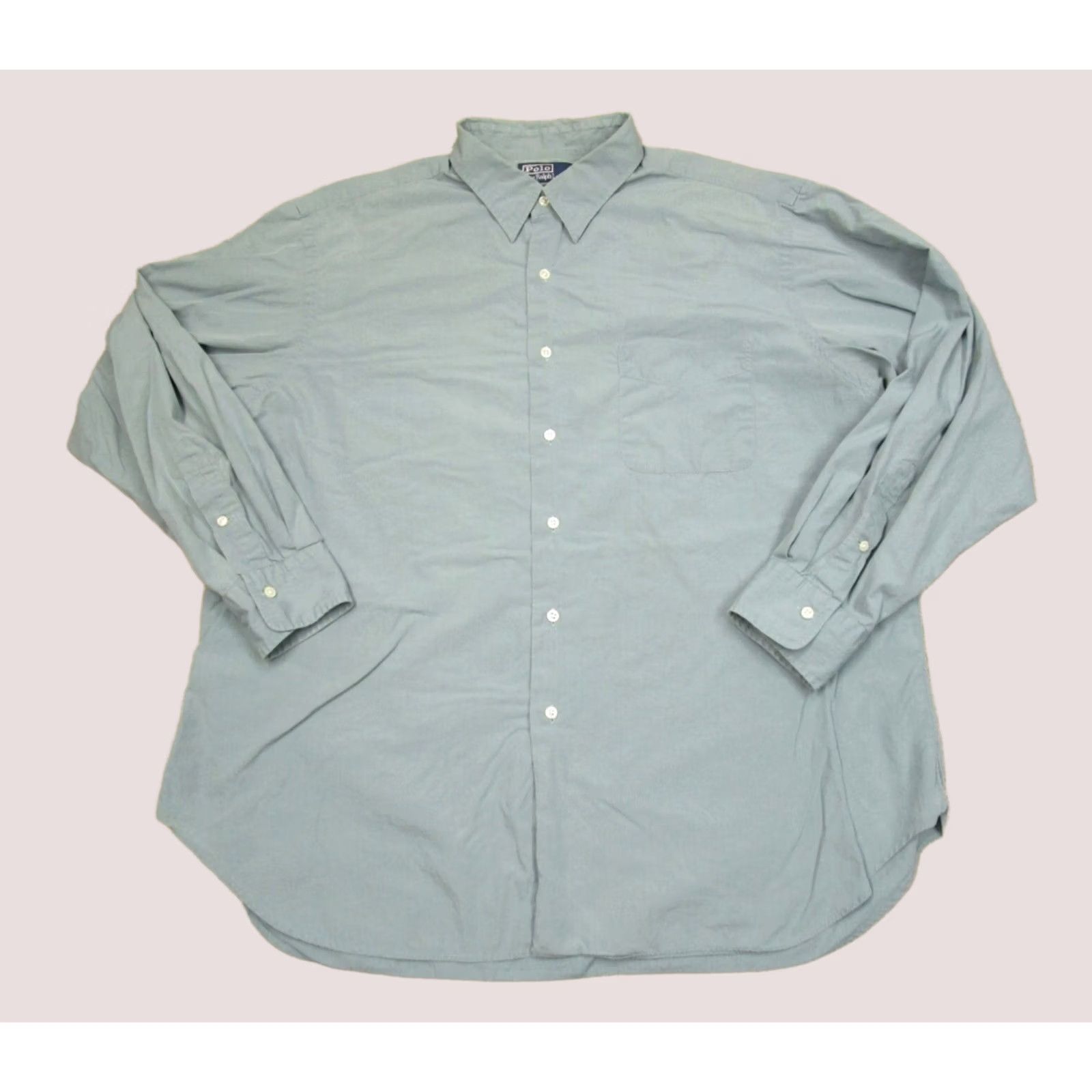 Polo Ralph Lauren VINTAGE Polo Ralph Lauren Shirt Mens 2XL Green Polo Ralph Lauren Shirt 2XL Green Long Sleeve Button-Up Collar Nike Size US XXL / EU 58 / 5 - 1 Thumbnail