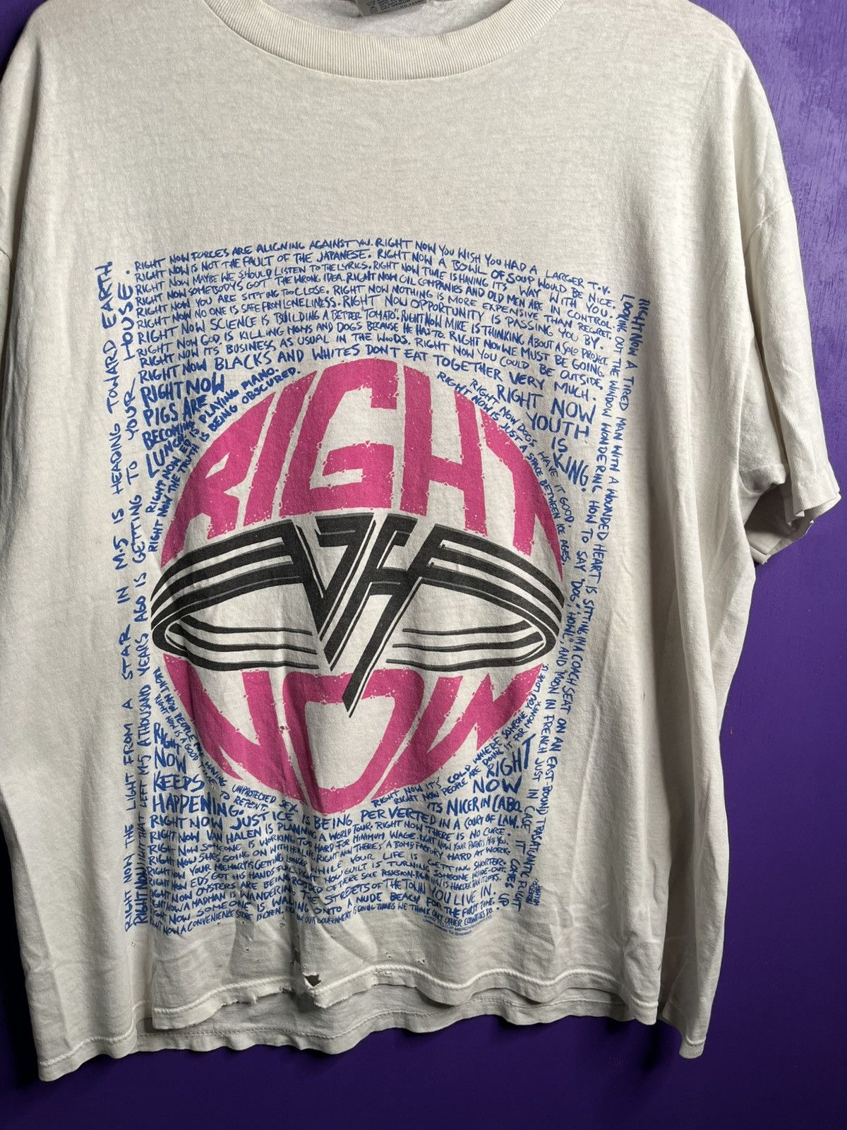 Band Tees × Vintage Vintage 1992 Van Halen youth is king tour t-shirt Size US XL / EU 56 / 4 - 3 Thumbnail