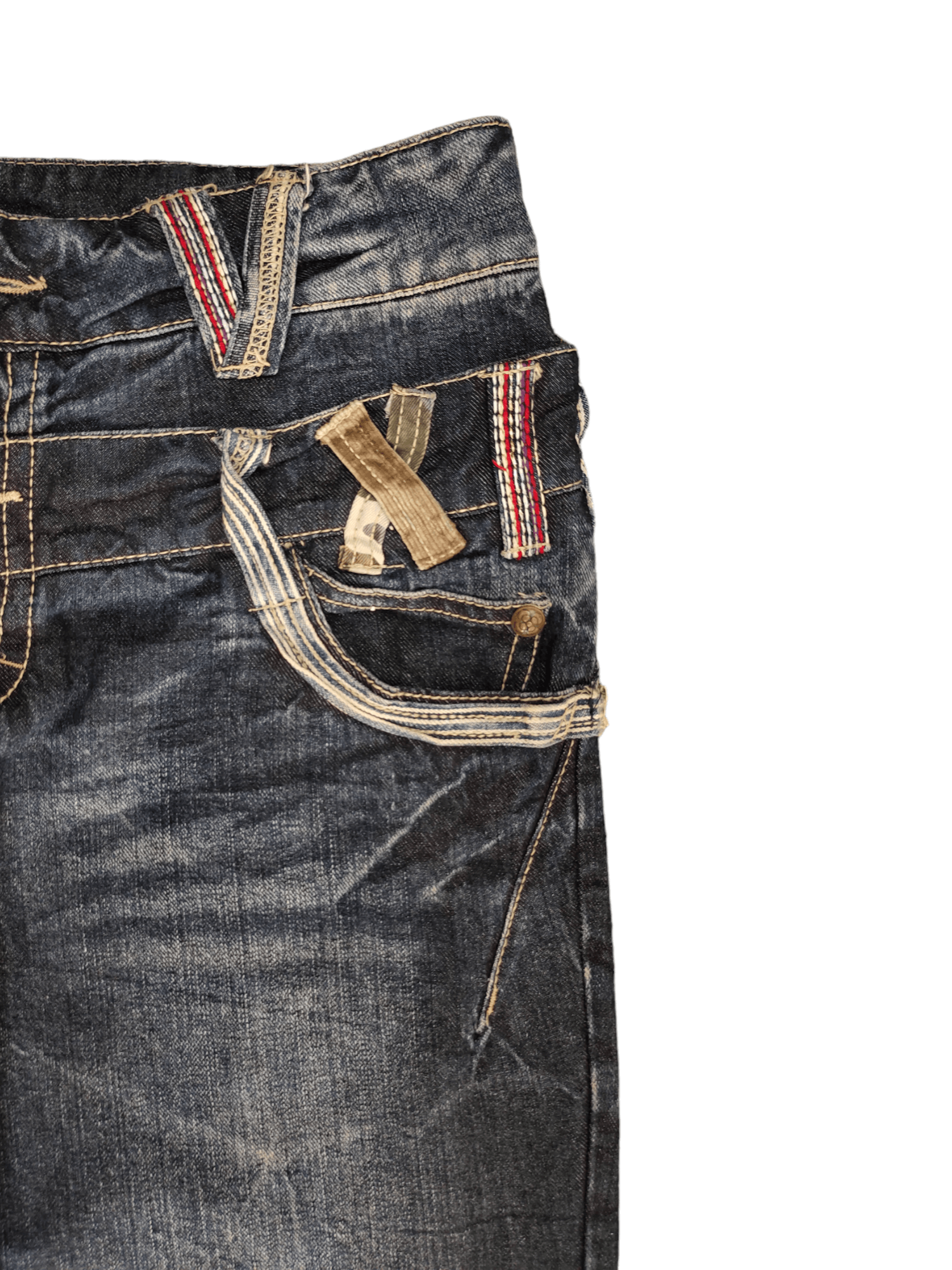 Hysteric Glamour Sorridere Double Waist Denim Clawmark Wide Leg Jeans Size US 32 / EU 48 - 4 Thumbnail