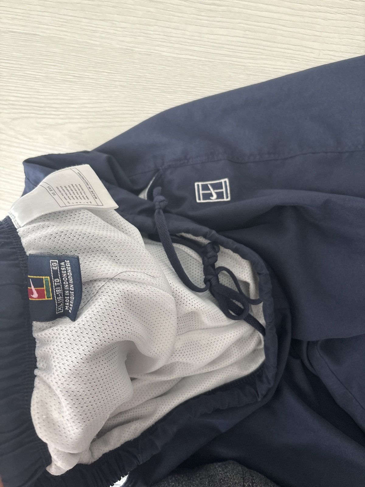 Nike Modern Navy Athletic Drawstring Pants – Minimalist Logo Size US 36 / EU 52 - 3 Thumbnail