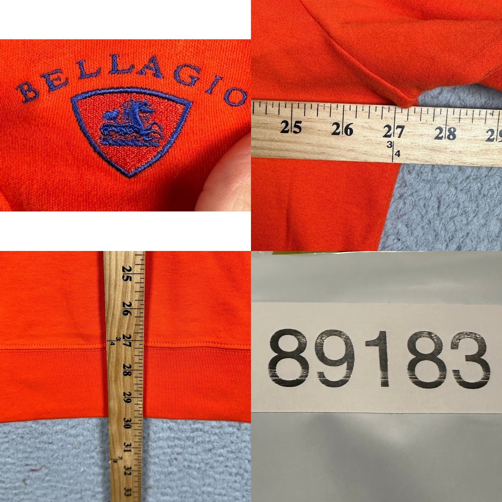 Polo Ralph Lauren Polo Golf Ralph Lauren Sweatshirt Mens XL Orange Mock Neck Zip Pullover Embroidered Logo Bellagio Crest Big Pony Quarter Zip Size US XL / EU 56 / 4 - 8 Thumbnail