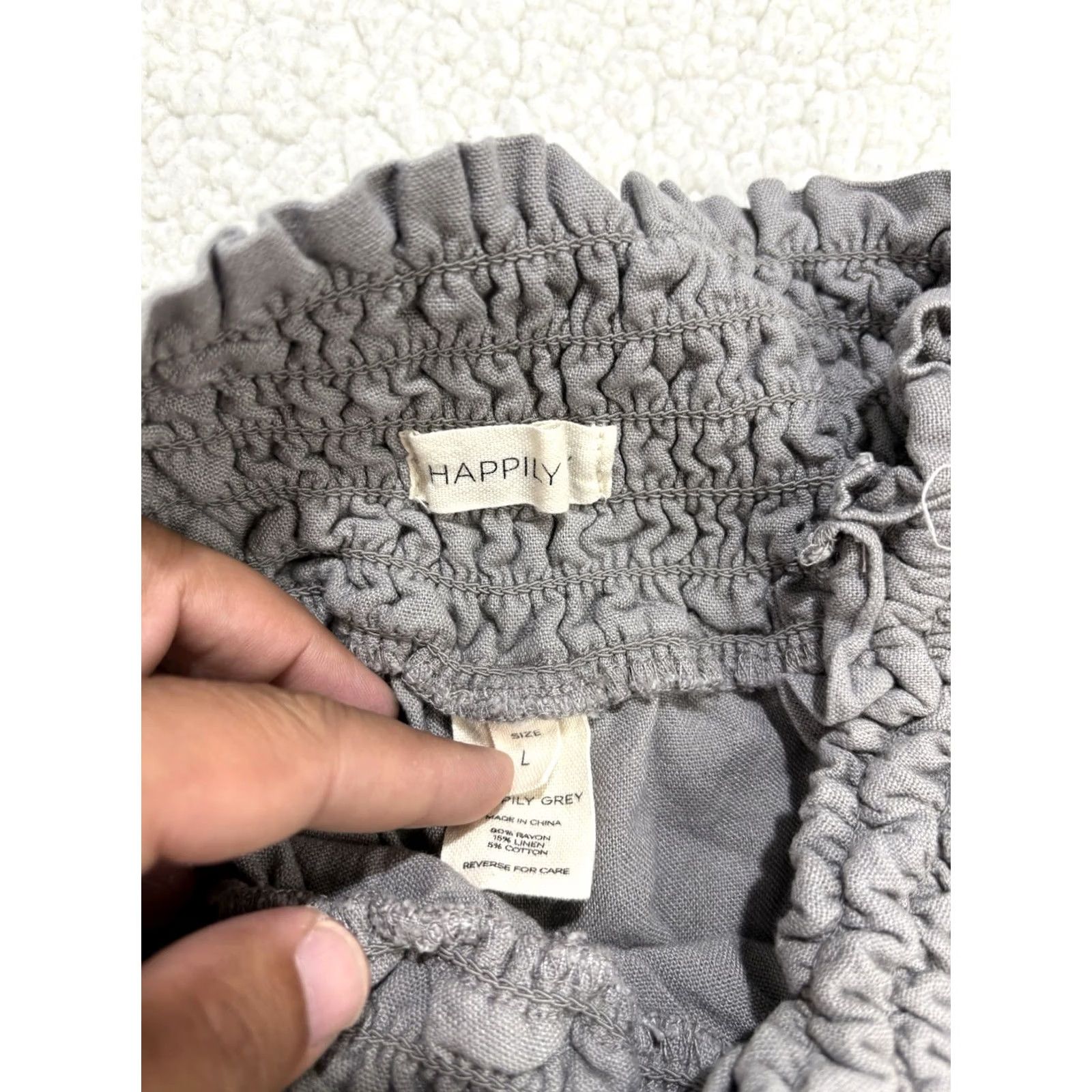 Vintage Happily Grey Cargo Pants Sweatpants? No, remove questions. Size 36" / US 14 / IT 50 - 2 Thumbnail