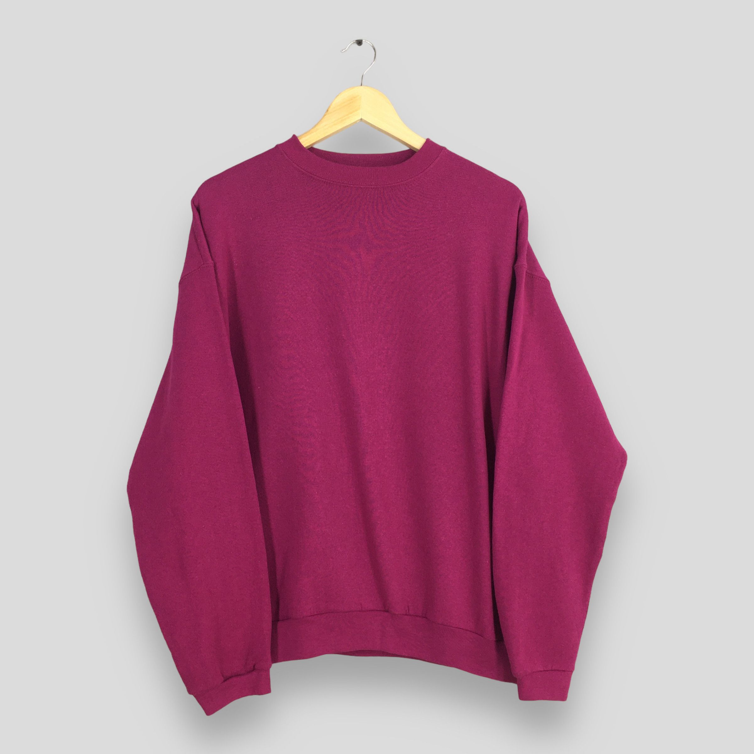 Tultex × Vintage Vintage Tultex Plain Pink Sweatshirt Large Size US L / EU 52-54 / 3 - 1 Thumbnail