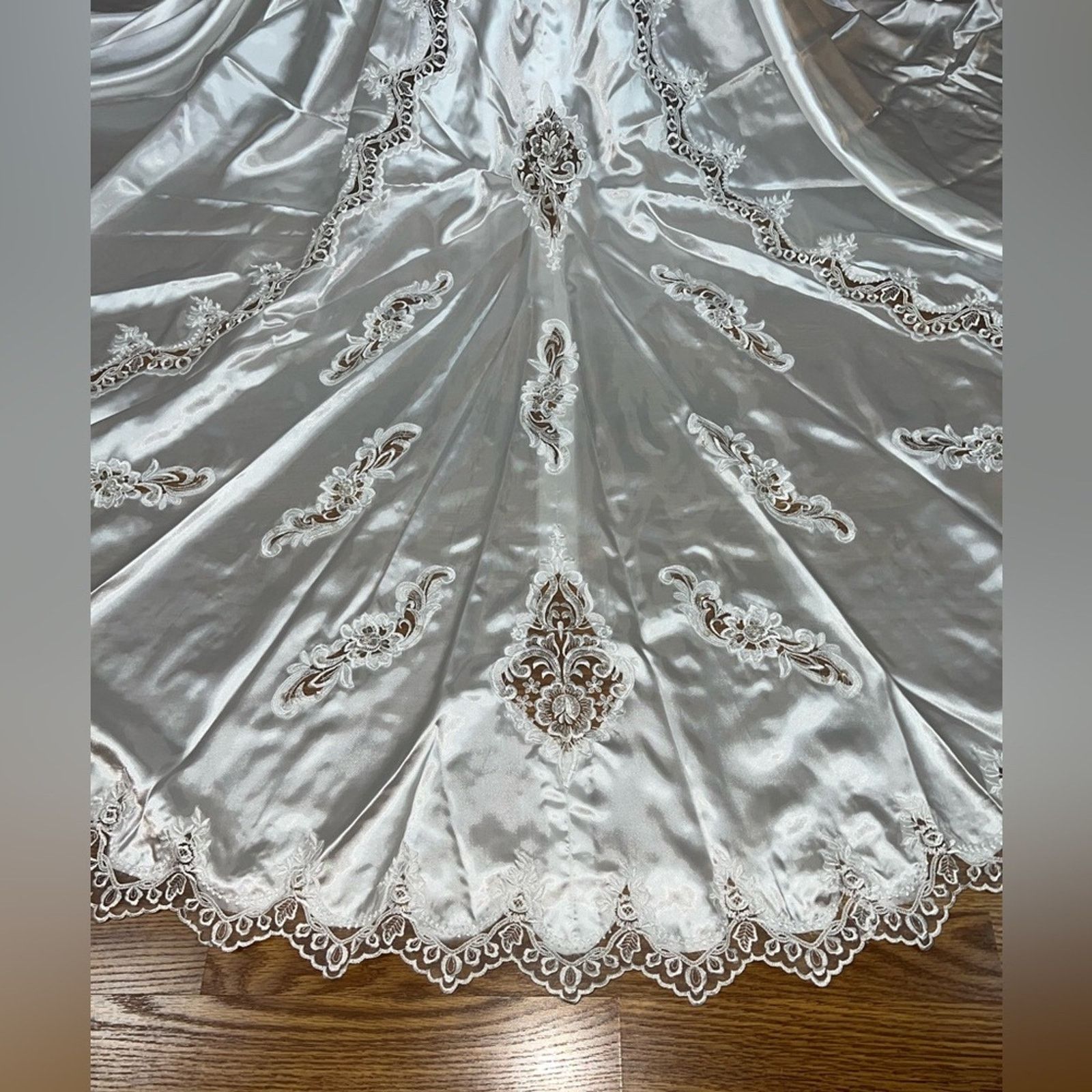 Vintage Gorgeous Vintage 90s Mary’s Bridal Satin Wedding Gown! Size 4XL / US 24-26 - 7 Thumbnail