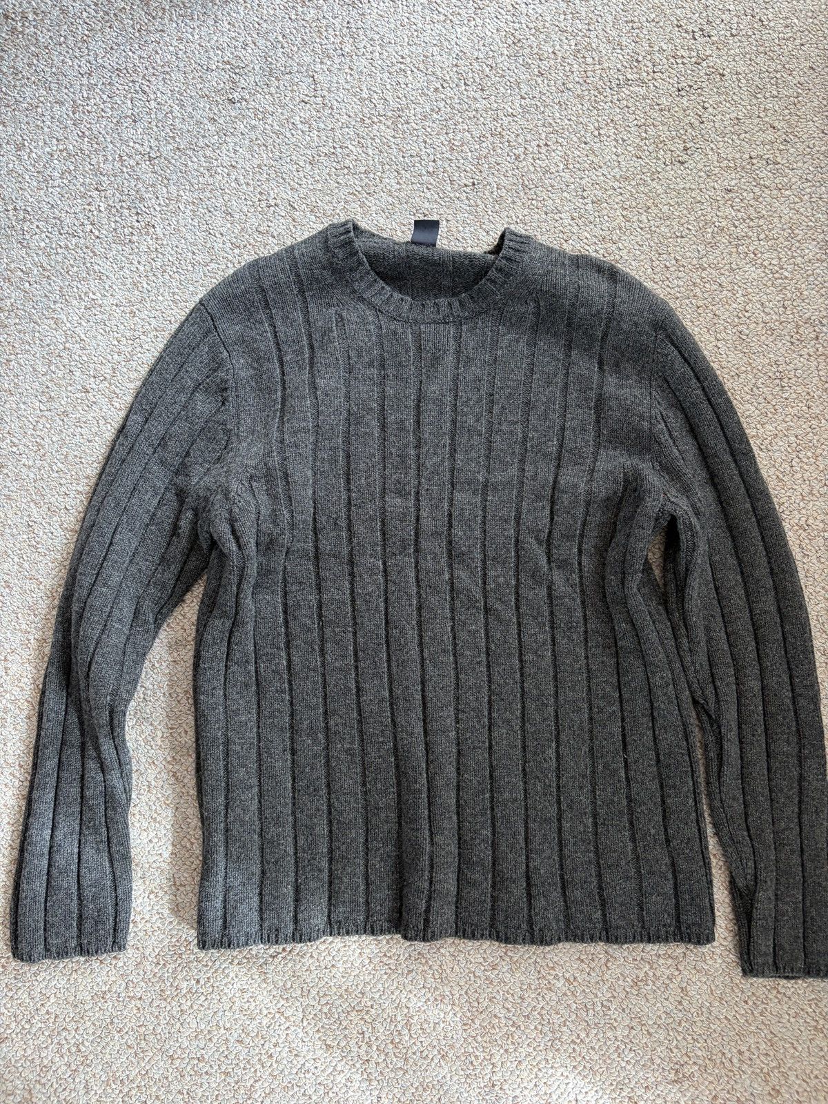 Gap Dark gray wool GAP ribbed sweater Size US L / EU 52-54 / 3 - 1 Thumbnail