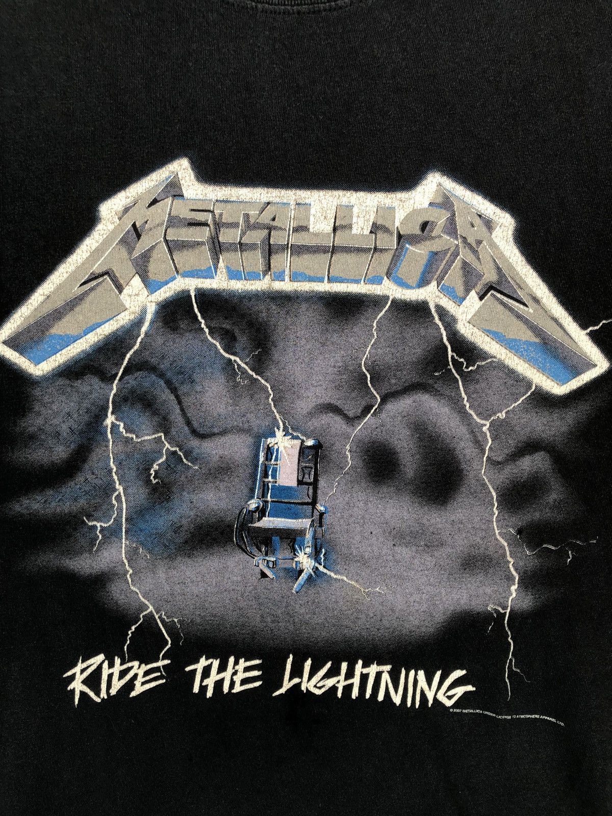 Metallica Distressed Vintage Metallica Ride The Lightning Size US XL / EU 56 / 4 - 5 Thumbnail