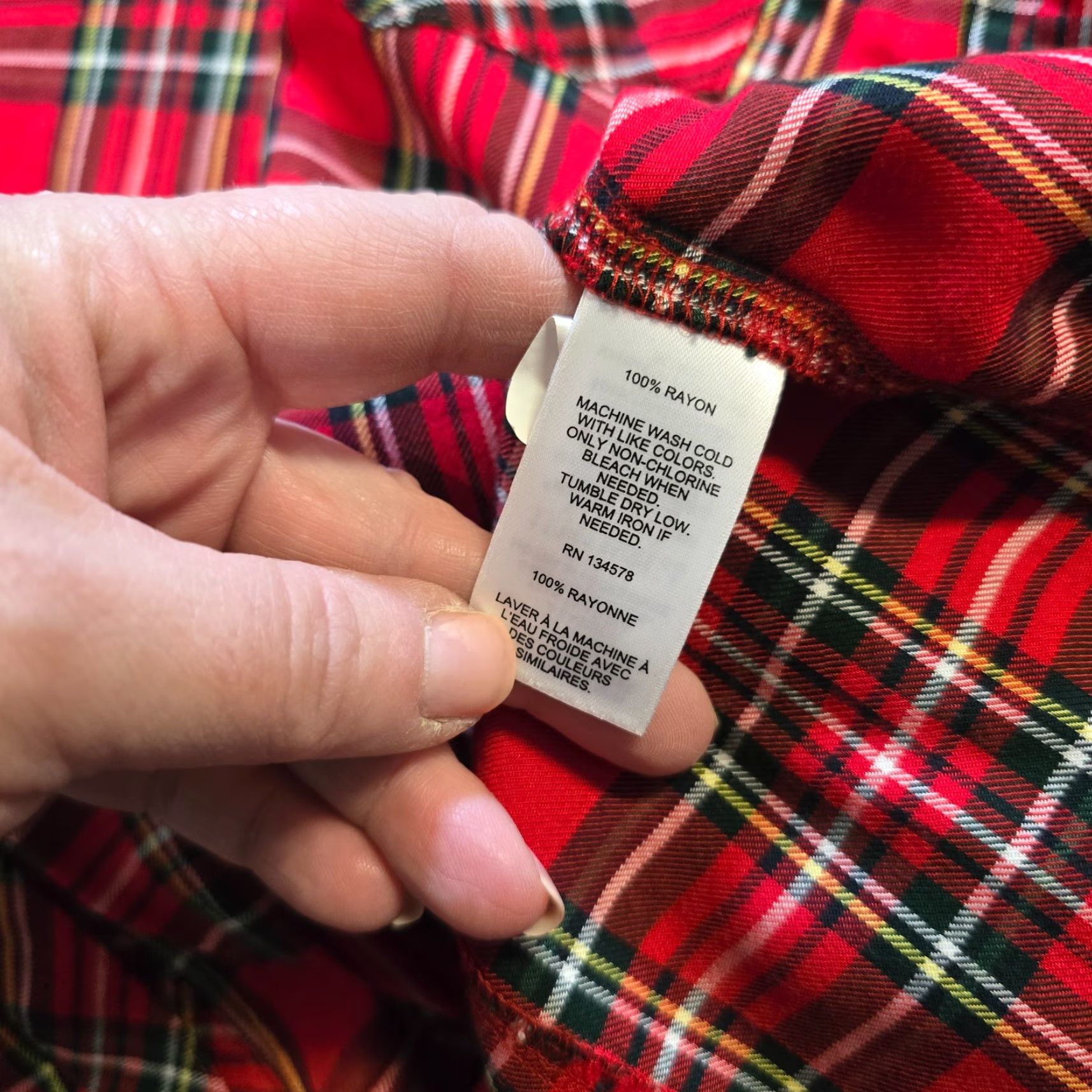 Vineyard Vines Vineyard Vines Shirt Womens Size 10 Red Plaid Tartain Flannel Button Up Capsule Regular Long Sleeve Collared Button-Up Casual Vintage No Size L / US 10 / IT 46 - 7 Thumbnail