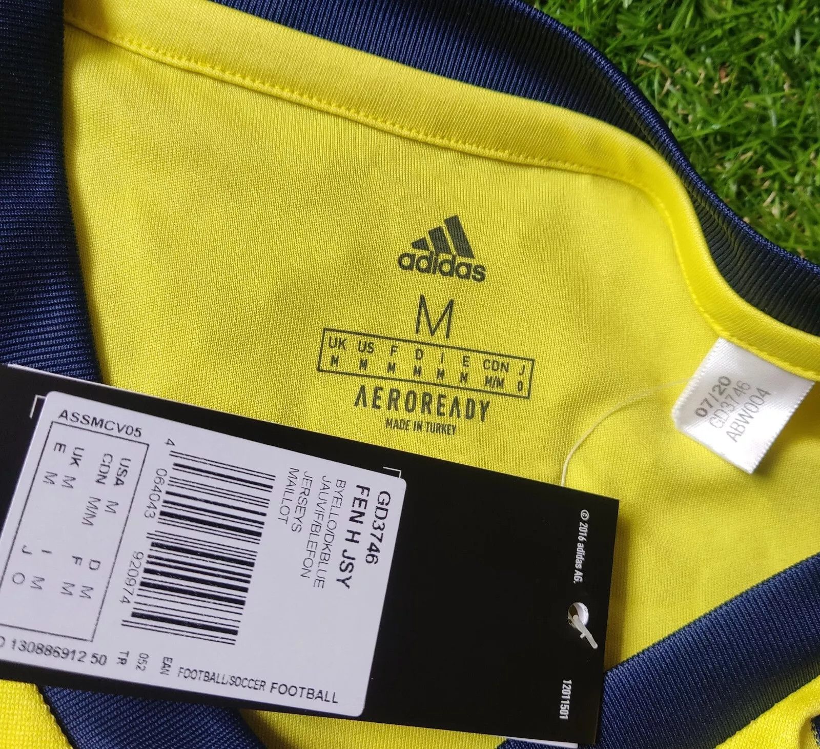 Adidas Fenerbahce 2020 2021 HOME FOOTBALL SHIRT JERSEY GD3746 Size US M / EU 48-50 / 2 - 2 Thumbnail