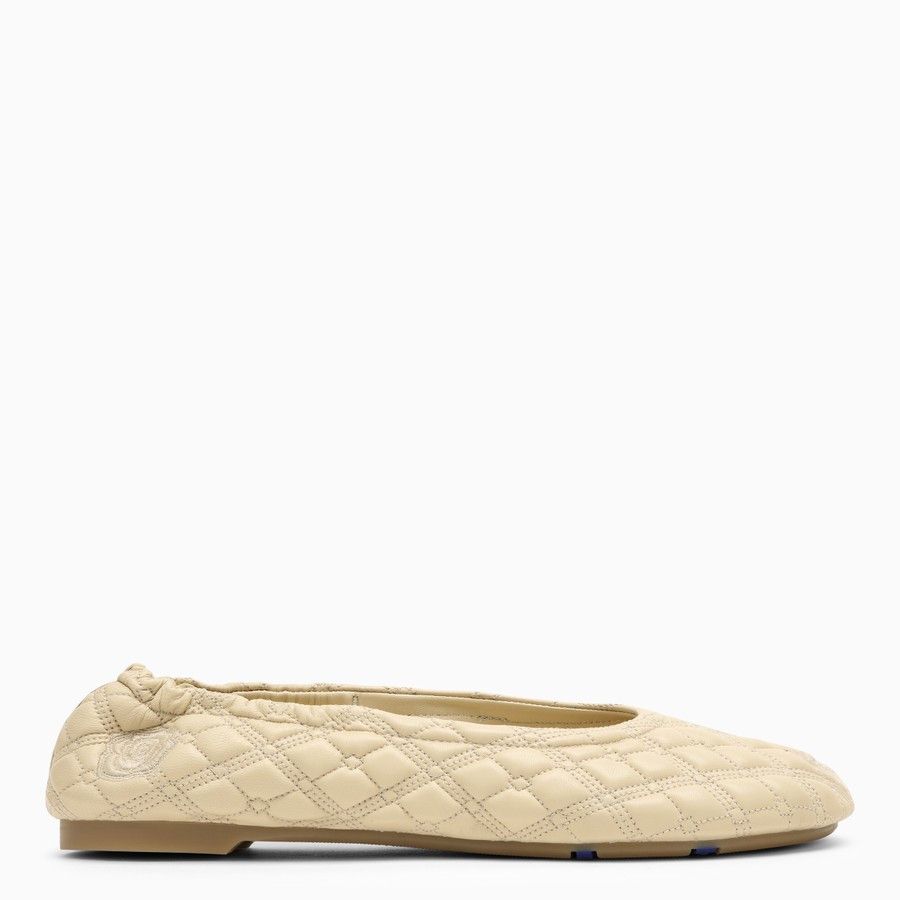 Burberry o1d2blof0824 Leather Ballerinas in Beige Size US 8.5 / IT 38.5 - 2 Thumbnail