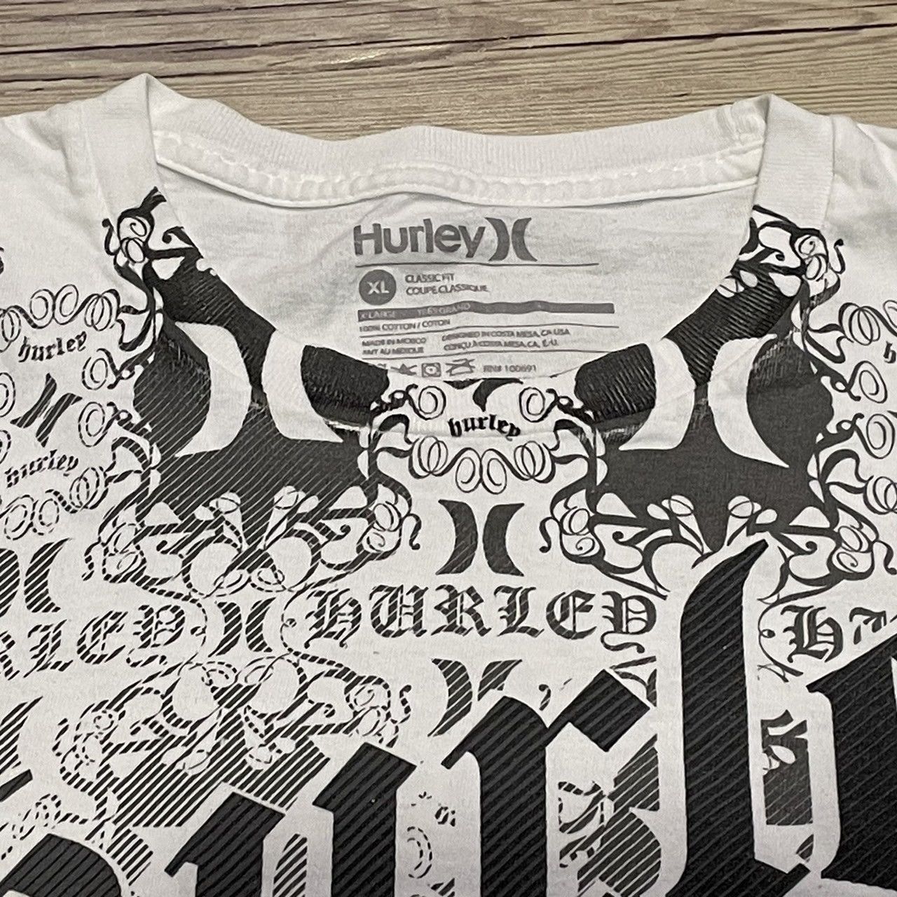 Affliction × Hurley × Tapout Rare Hurley Wings Cross Tee Y2K Affliction Style Size US XL / EU 56 / 4 - 3 Thumbnail