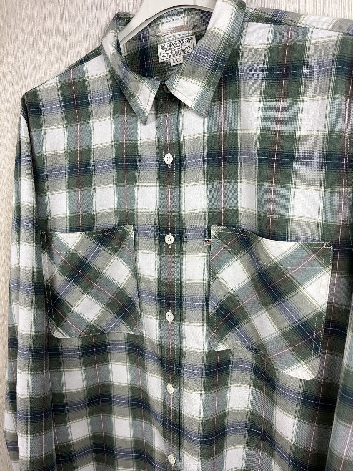 Polo Ralph Lauren × RRL Ralph Lauren × Ralph Lauren Ralph Lauren jeans company flannel plaid shirt with pockets Size US XXL / EU 58 / 5 - 10 Thumbnail