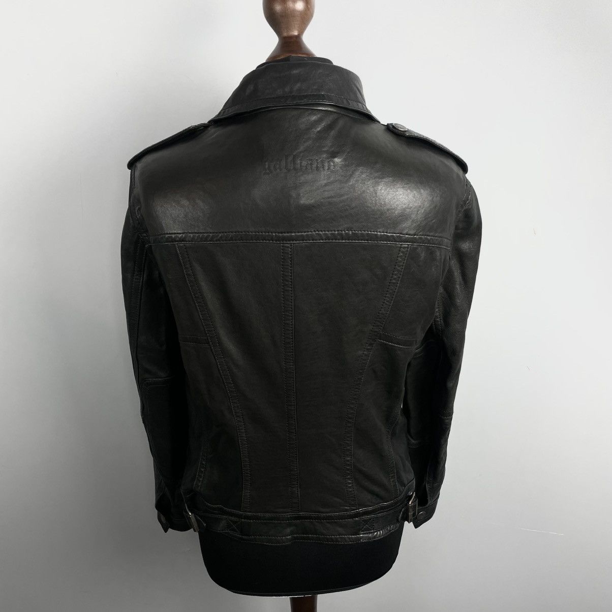 John Galliano John Galliano Women’s Leather Jacket Avantgarde y2k Size M / US 6-8 / IT 42-44 - 8 Thumbnail