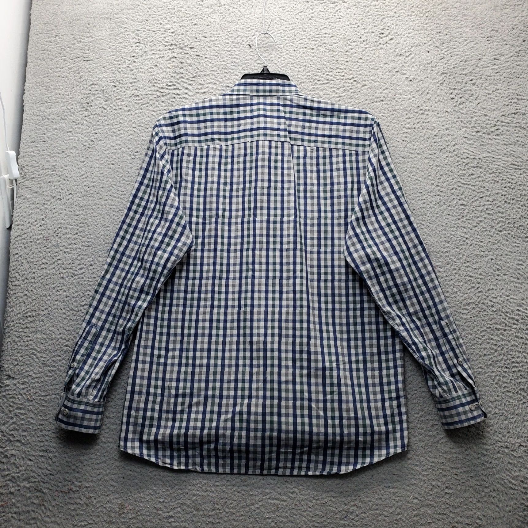 Johnston & Murphy Johnston & Murphy Shirt Mens L Multi Plaid Button-Down Chest Pocket Casual, Travel, Breathable, 100% Cotton, Regular Fit, Plaid, Long Sleeve Size US L / EU 52-54 / 3 - 2 Thumbnail