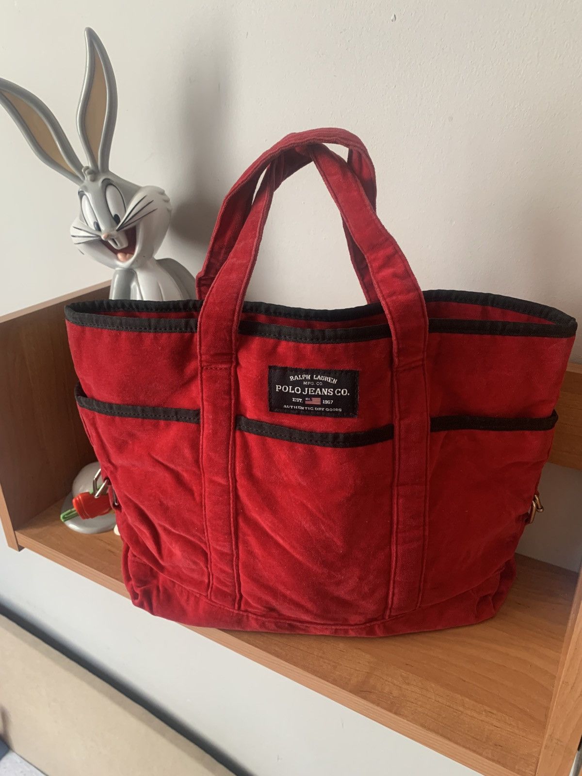 Polo Ralph Lauren Vintage Ralph Lauren Polo Jeans Company Velvet Bag Size ONE SIZE - 1 Thumbnail