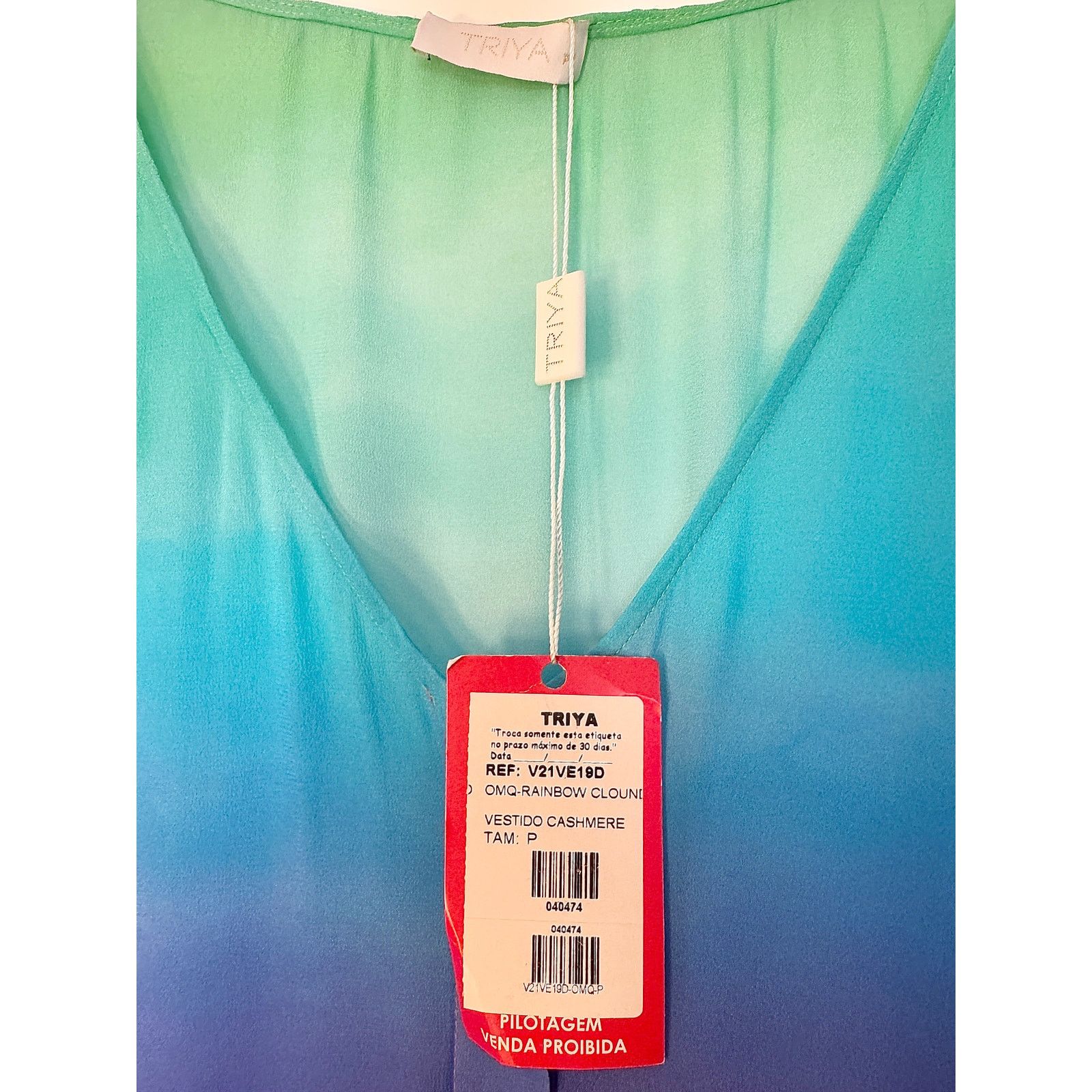 Other TRIYA NWT Rainbow Vestido Cashmere Mesh Dress Size ONE SIZE - 3 Thumbnail