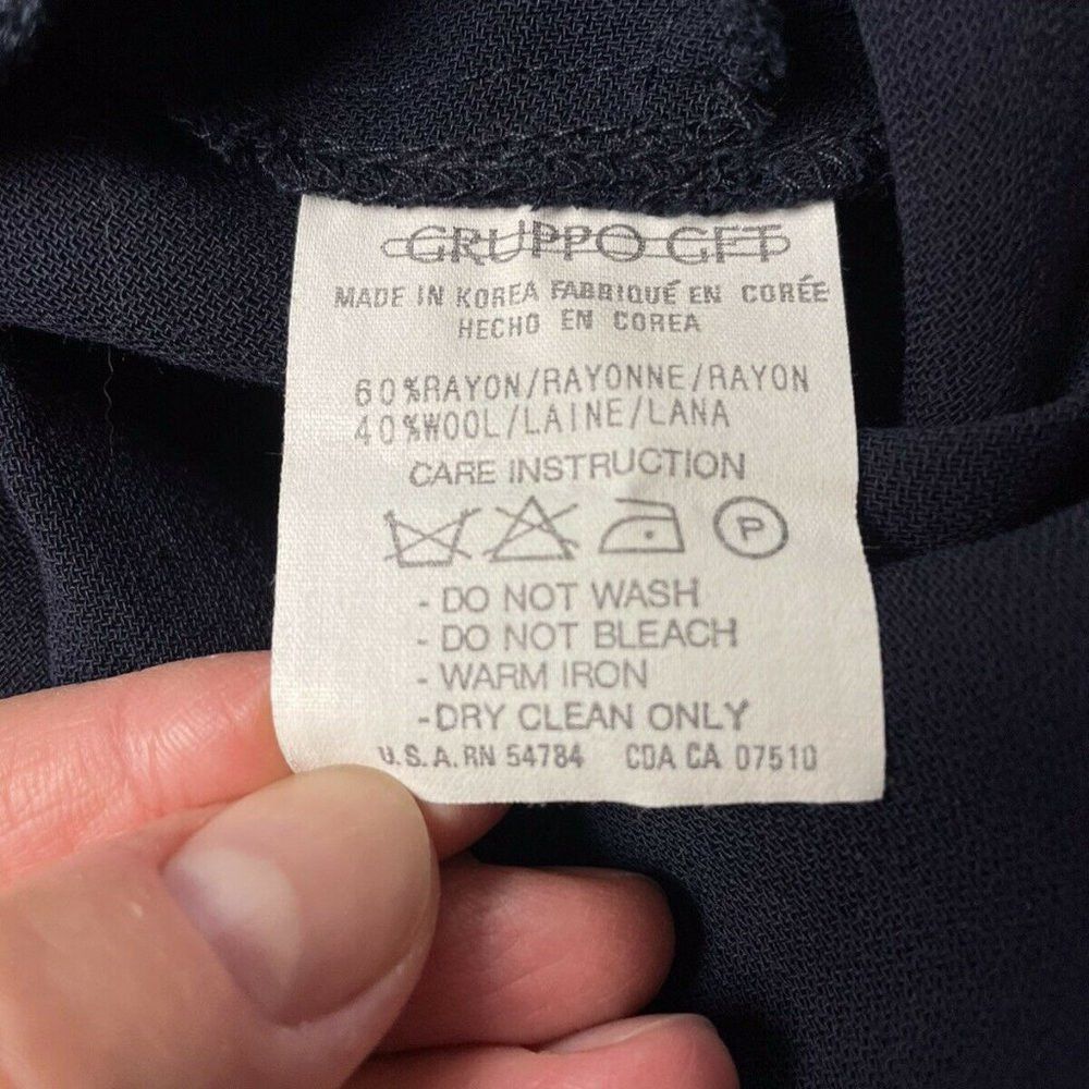 Emanuel Ungaro Emanuel Ungaro Navy Blue Dress Pants Size 4 Size 27" / US 4 / IT 40 - 6 Thumbnail