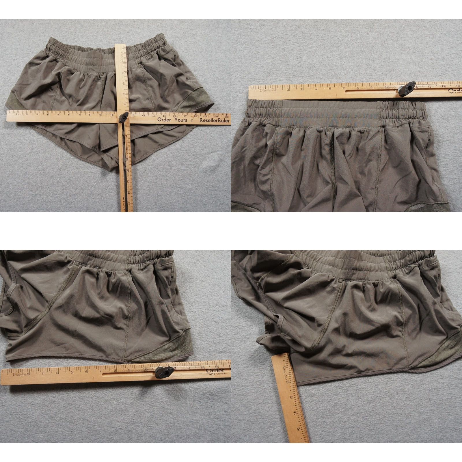 Lululemon Lululemon Shorts Womens 8 Green Hotty Hot Low Rise 2.5" Brief Lined Gym Ladies Size 30" / US 8 / IT 44 - 8 Thumbnail