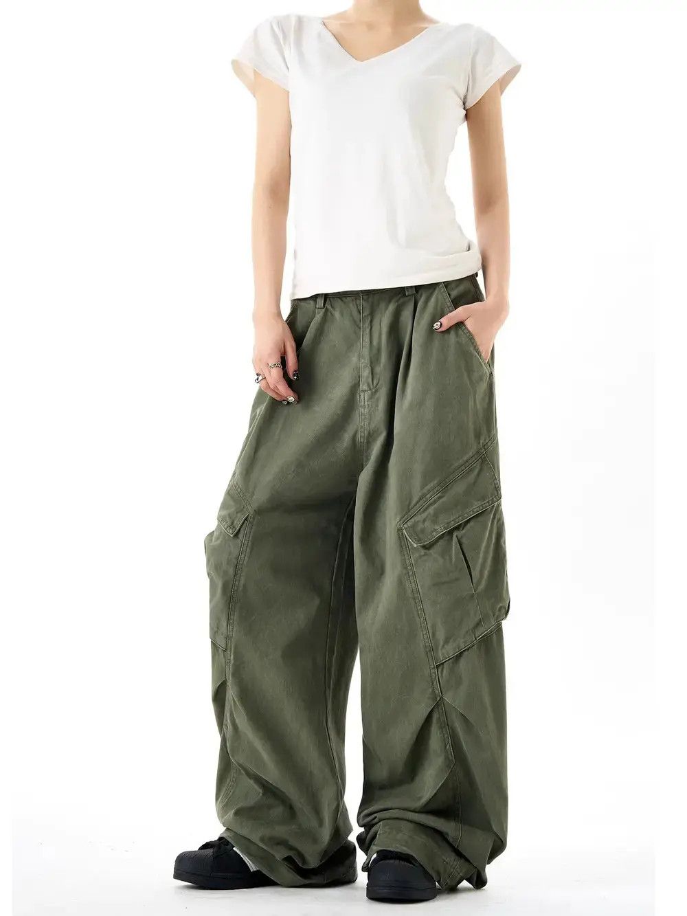 Japanese Brand × Vintage Retro Deconstructed Loose Casual Pants Size US 30 / EU 46 - 7 Thumbnail