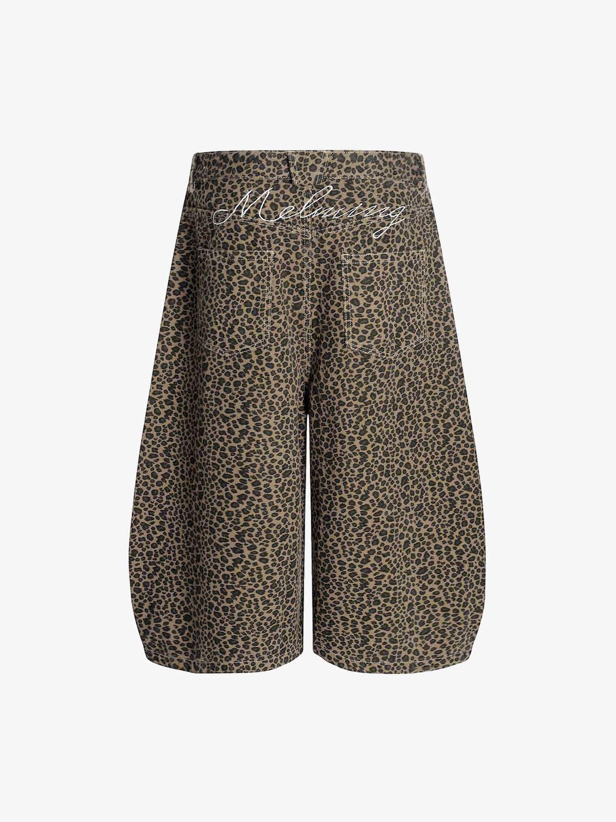 Other Cheetah Print Baggy Barrel Jorts Size US 30 / EU 46 - 2 Thumbnail
