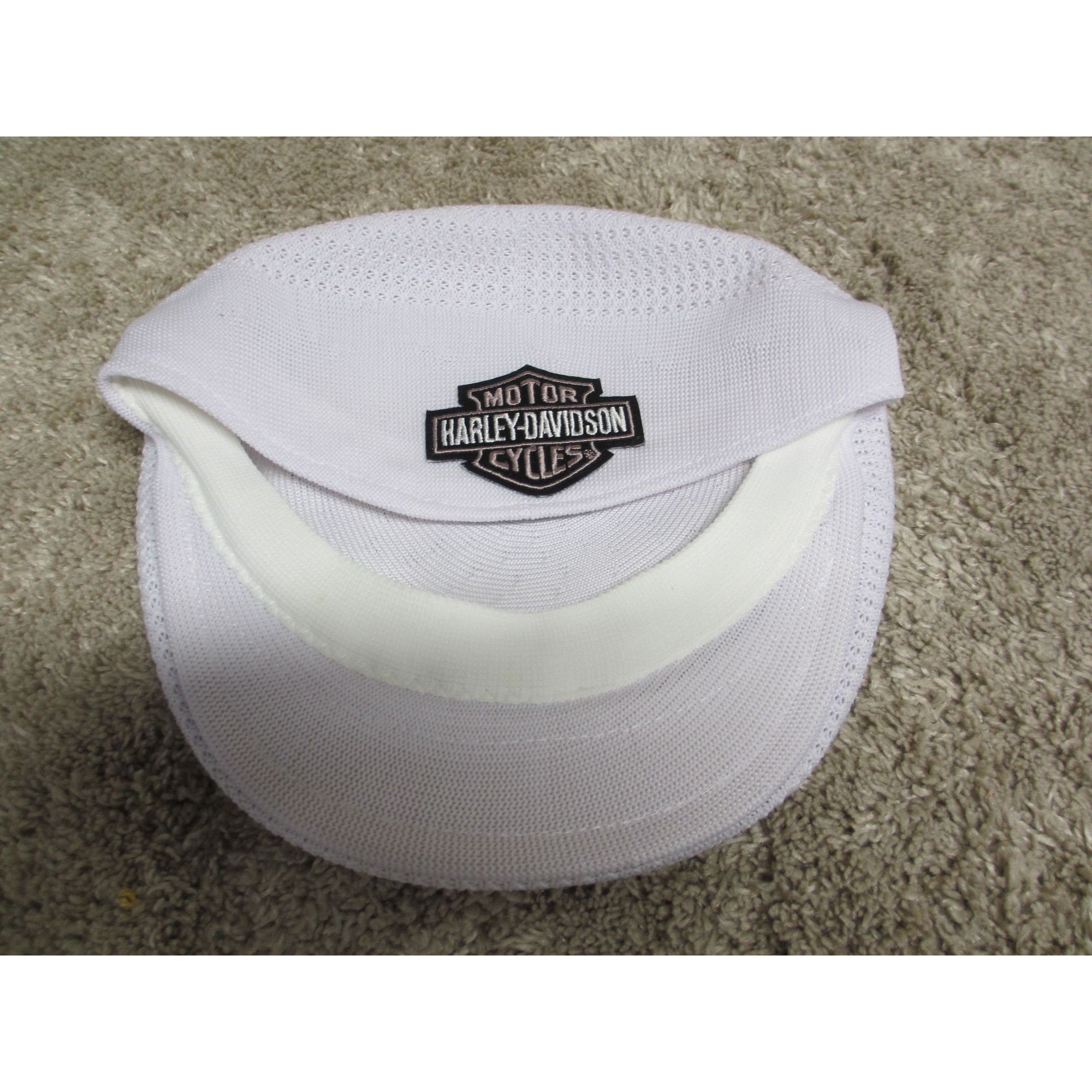 Harley Davidson Harley-Davidson White Mesh Cap With Logo Badge on back Mediu Size ONE SIZE - 1 Thumbnail