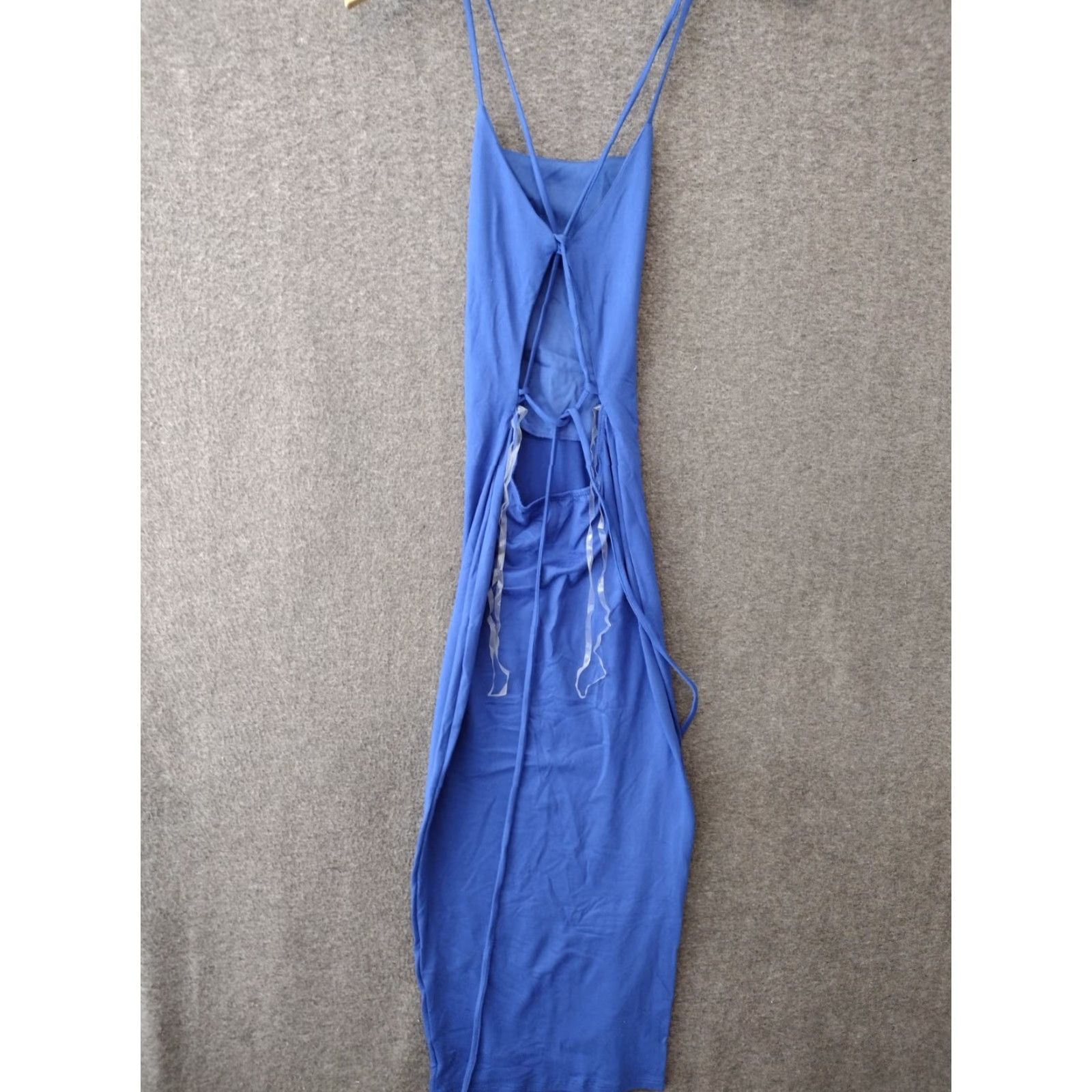 Vintage Codigo Maxi Dress Women's S Blue Maxi Dress Sleeveless Open Back Sexy Spaghetti Strap Size S / US 4 / IT 40 - 2 Thumbnail