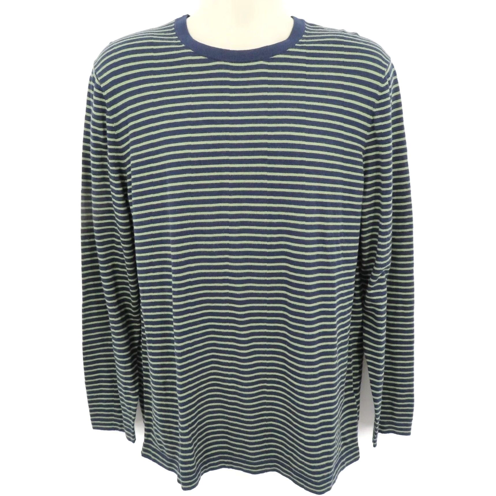 Brooks Brothers VINTAGE? Wait: It's not vintage. Brooks Brothers Red Fleece Mens XL Blue Green Striped Crew Neck Sweater Pullover Size US XL / EU 56 / 4 - 8 Thumbnail