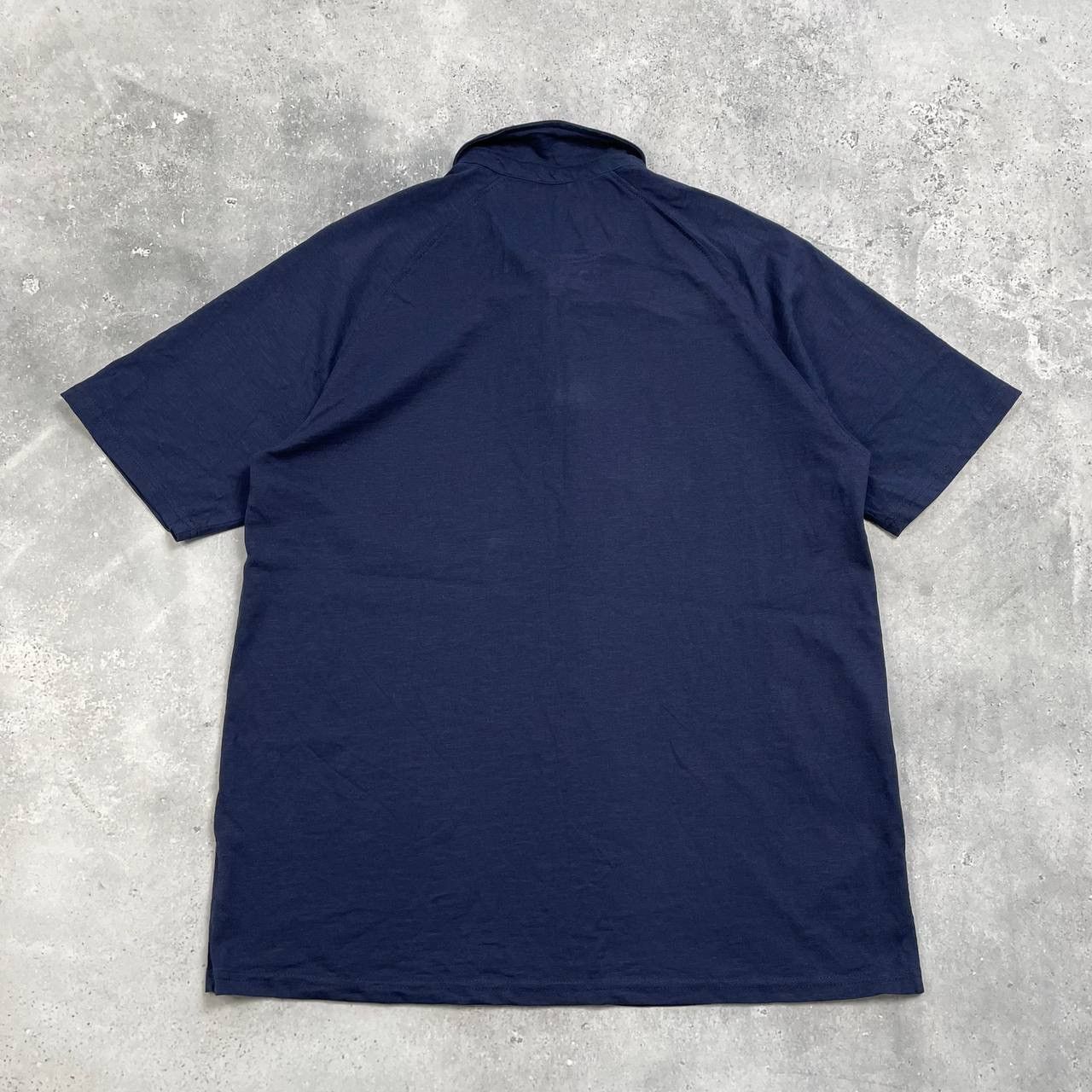 Folk Folk Three Button Cotton/ Viscose Polo Shirt Blue Size 5 XL Size US XL / EU 56 / 4 - 10 Thumbnail