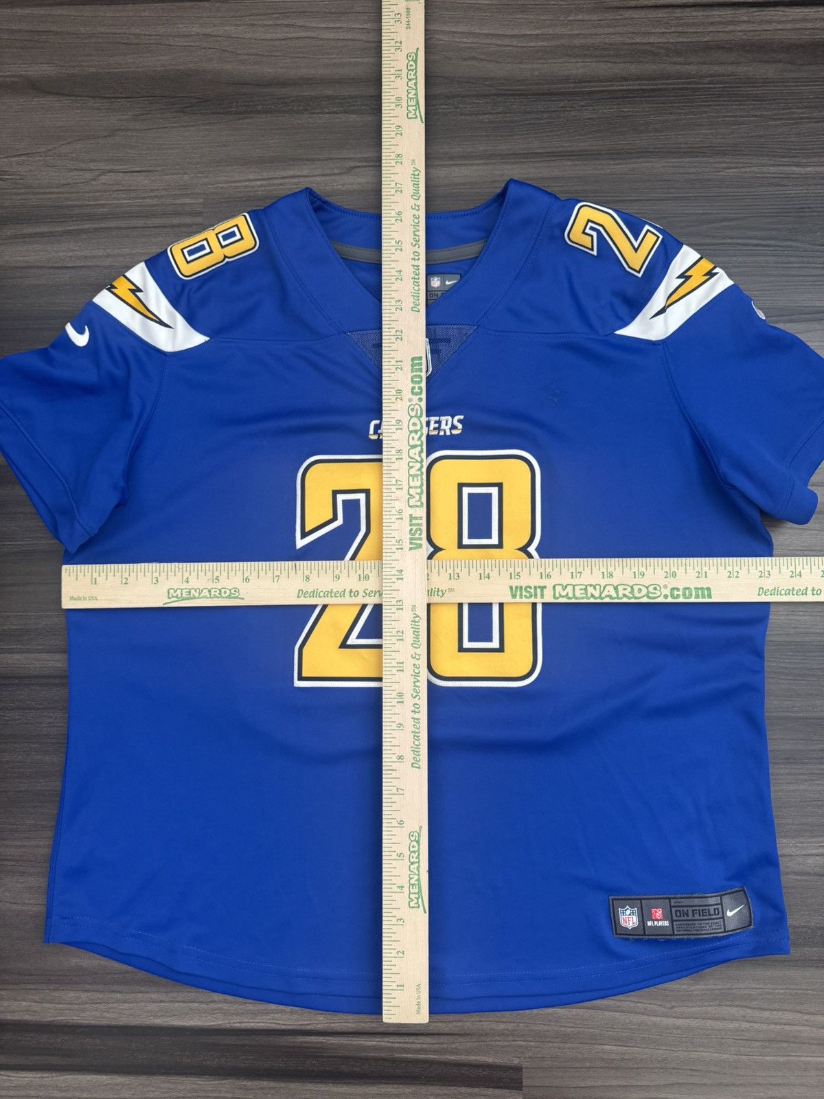 Nike Melvin Gordon #28 Los Angeles Chargers NFL Stitched Jersey Size XL / US 12-14 / IT 48-50 - 7 Thumbnail