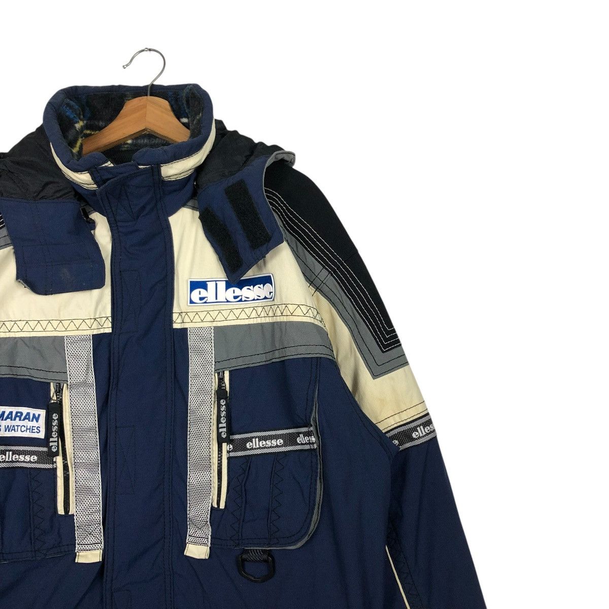Japanese Brand × Vintage 🔥VINTAGE SKI JACKET MULTI POCKET CARGO ELLESSE ISSEY MIYAKE Size US L / EU 52-54 / 3 - 8 Thumbnail