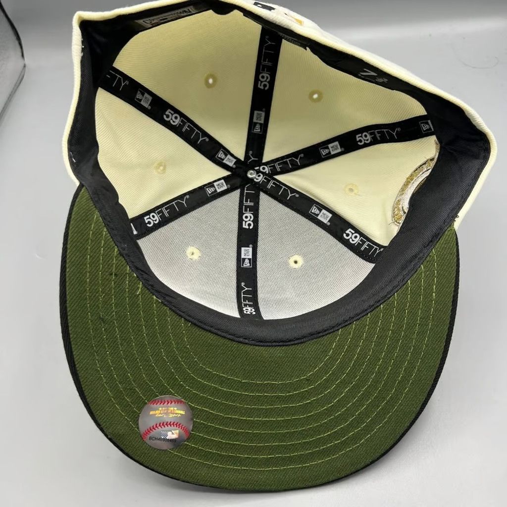 New Era Chicago Cubs Hat Men 7 3/8 White 59Fifty New Era Fitted Cap Size ONE SIZE - 7 Thumbnail