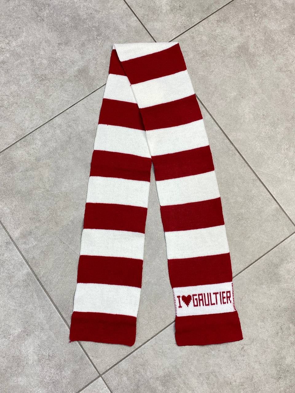 Jean Paul Gaultier Jean Paul Gaultier JPG Striped 'I Love Gaultier' Scarf Size ONE SIZE - 3 Thumbnail